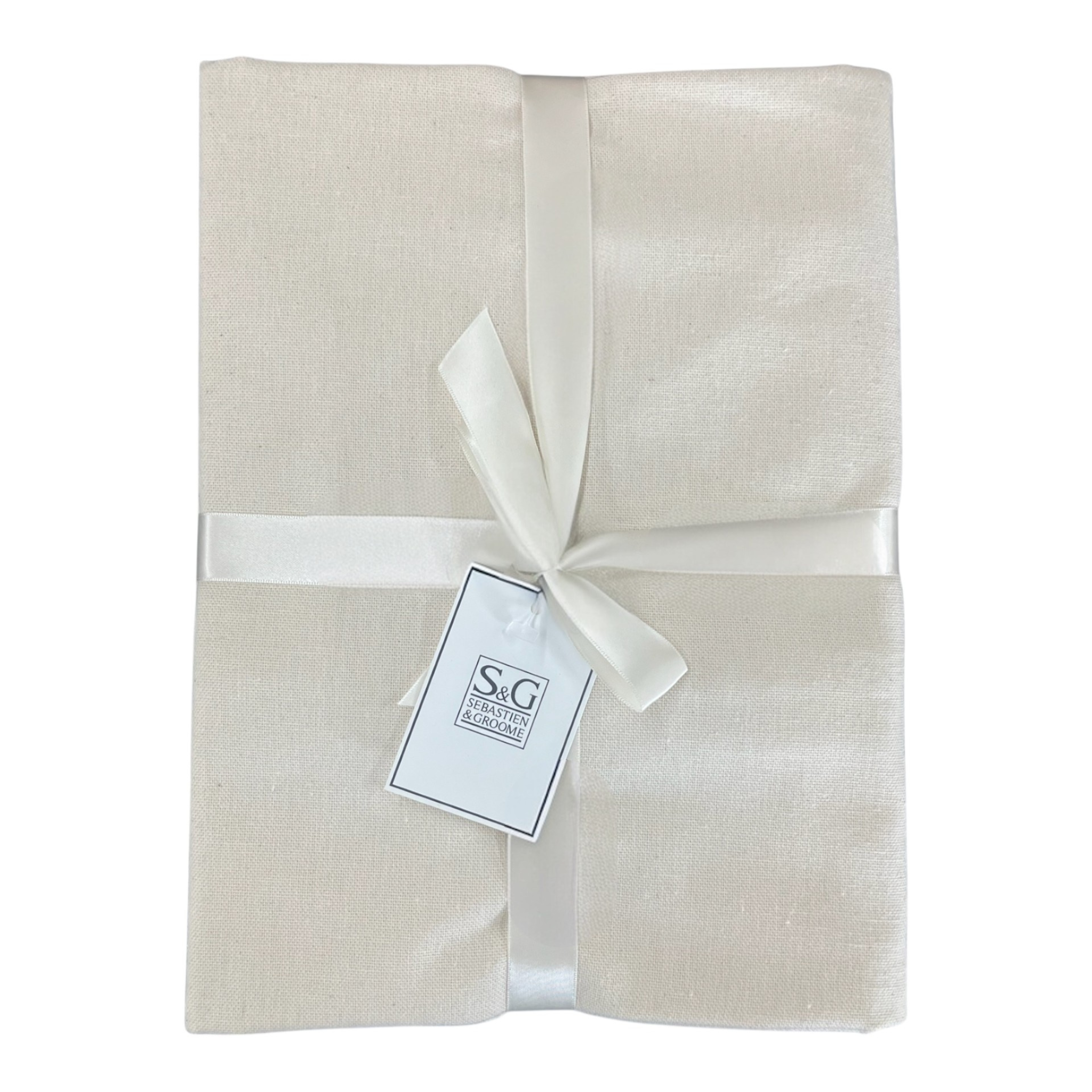 Nappe en coton Shombray Ivoire 54x72"