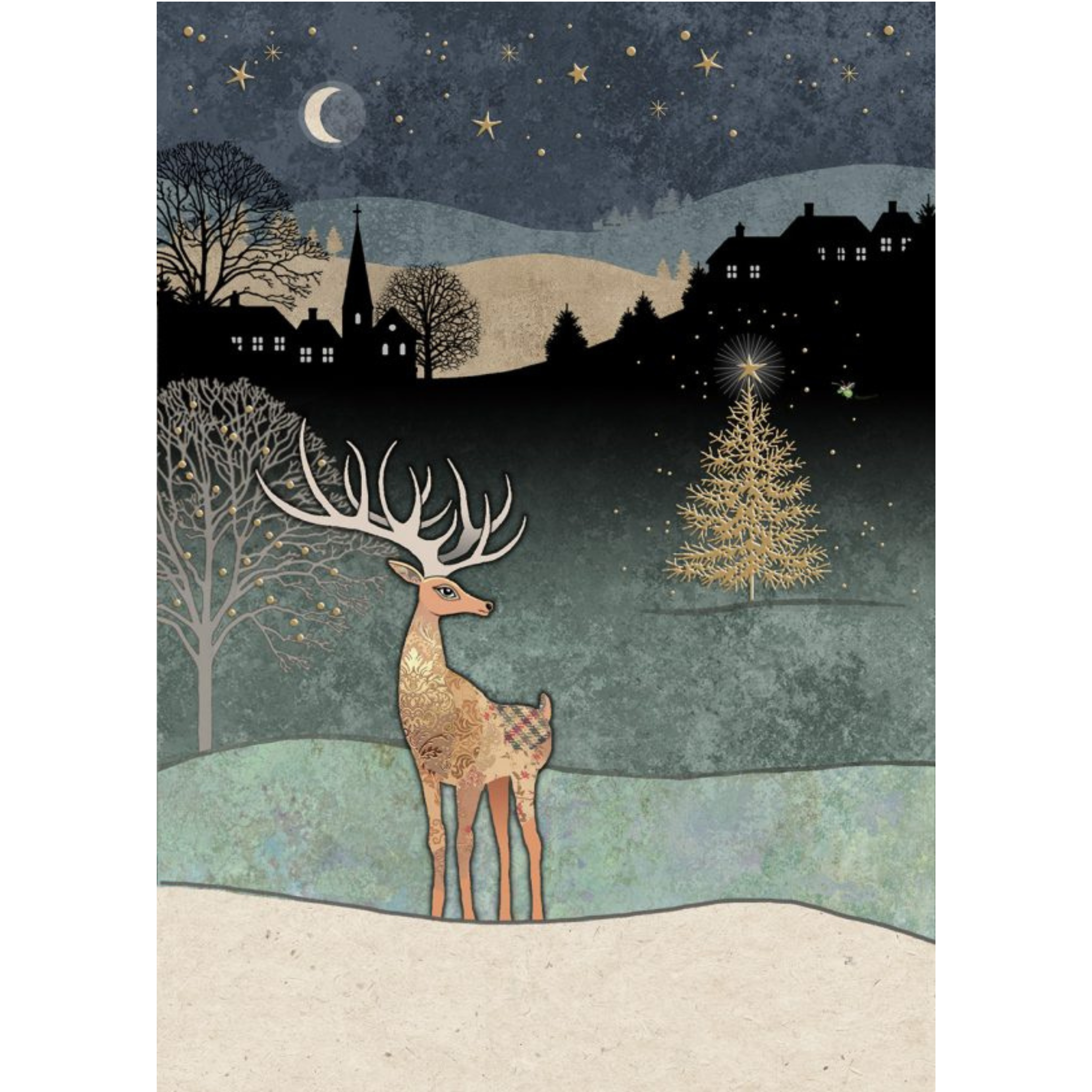 Holiday Deer Greeting Card