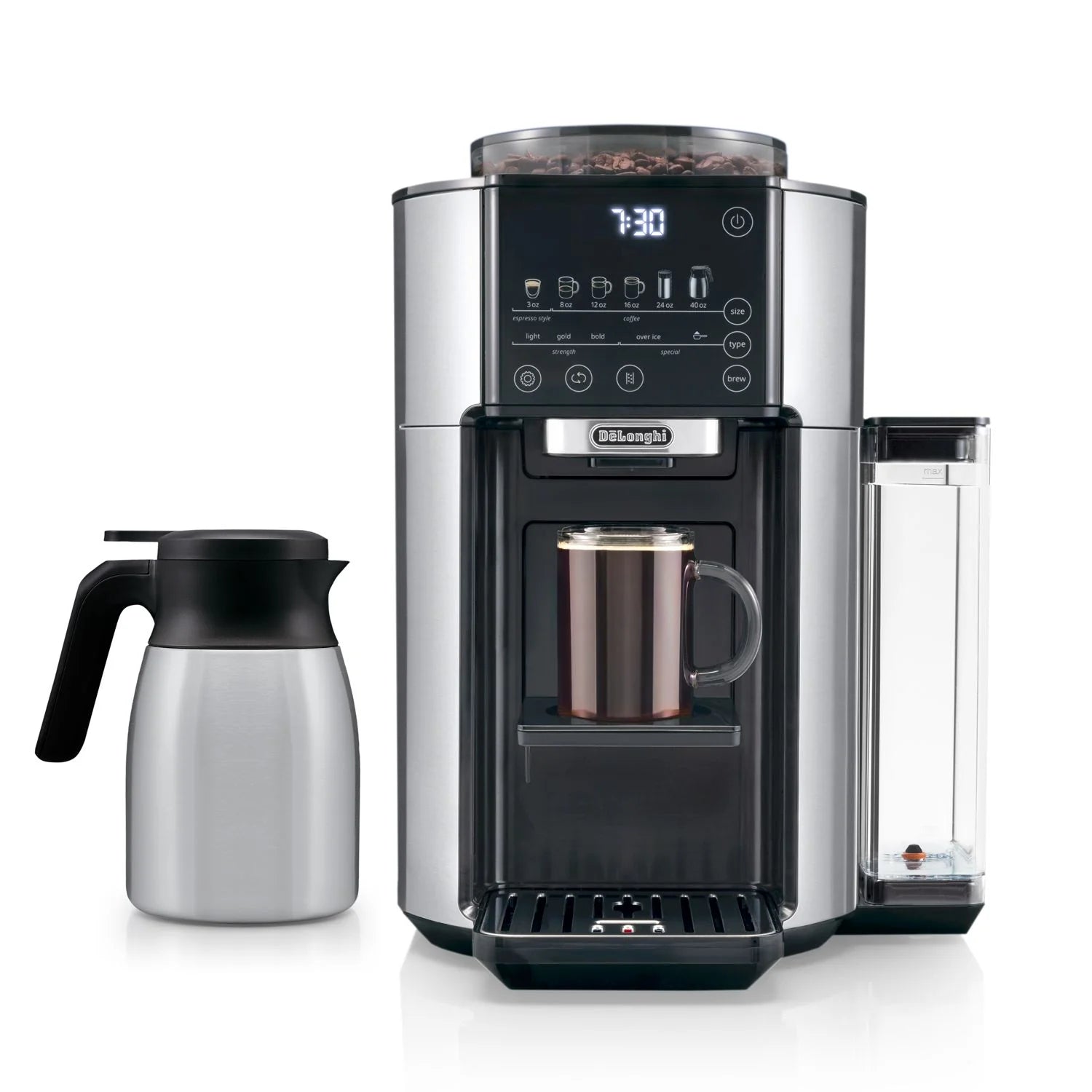 Machine à café à filtre TrueBrew avec carafe - De'Longhi