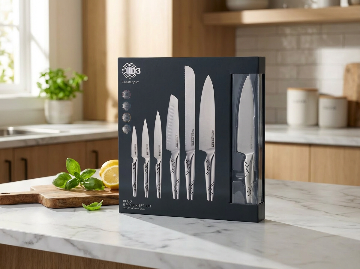 Ensemble de couteaux 6 pièces en acier inoxydable KUBO iD3® - Cuisine::pro®