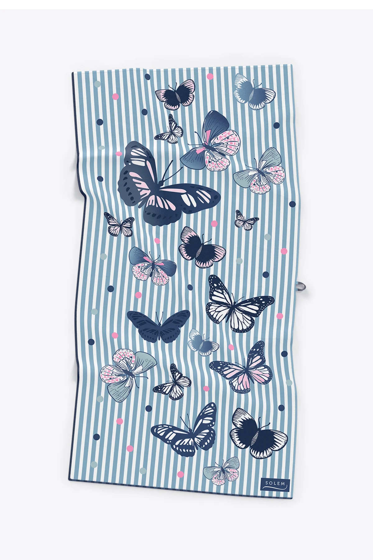 Serviette de plage en microfibre Papillons magiques XL - Solem