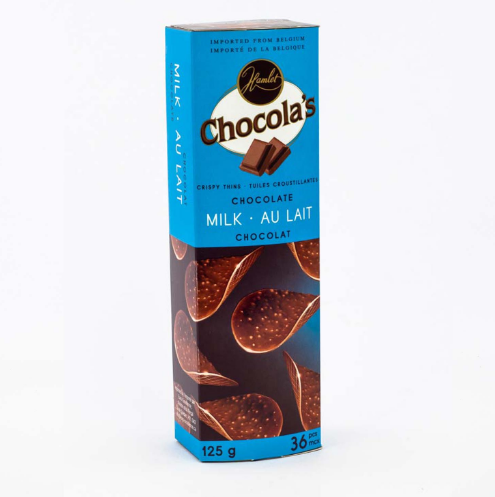 Crispy milk chocolate tiles 125g
