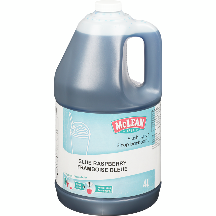 Sirop à barbotine à la Framboise bleue 4L