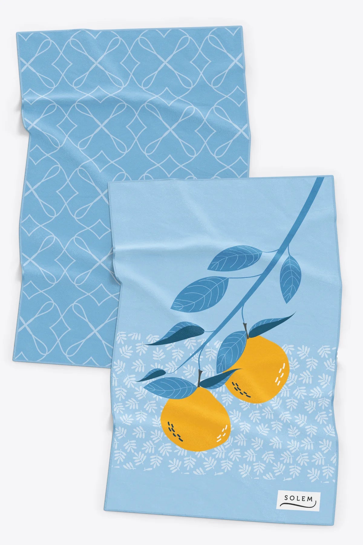 Ensemble de 2 linges à vaisselle Les mandarines - Solem