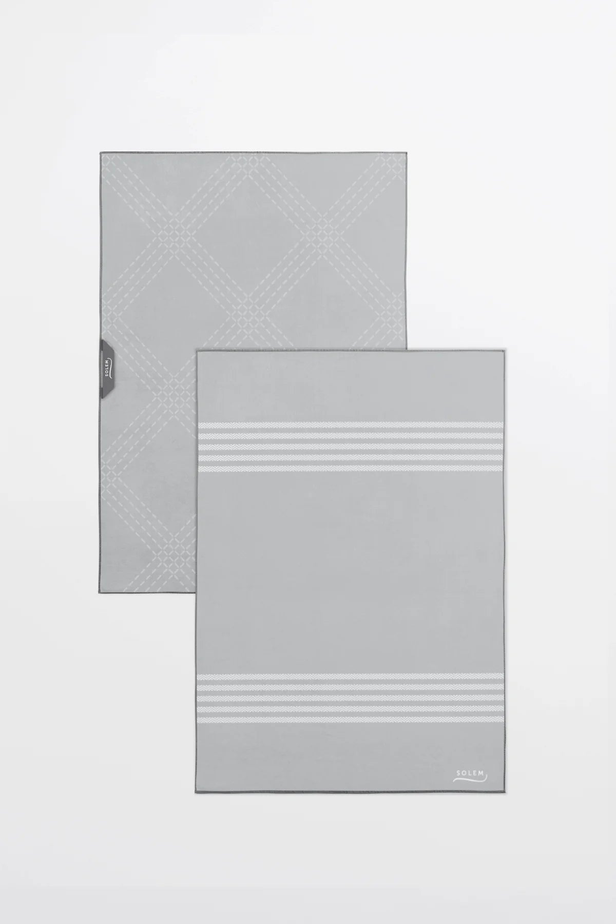 Ensemble de 2 linges pour vitres Gris - Solem