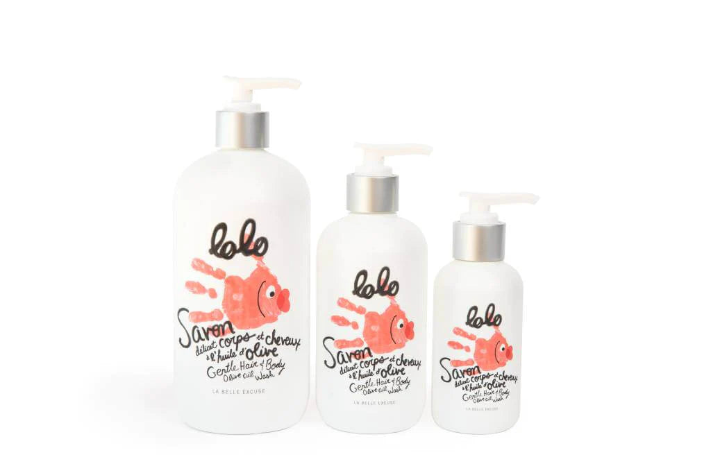 Savon délicat corps et cheveux à l'huile d'olive - Lolo