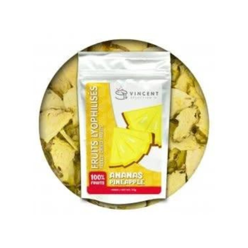 Tranches d'ananas lyophilisés 15g