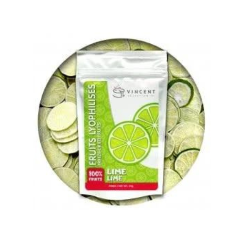 Tranches de lime lyophilisés 15g