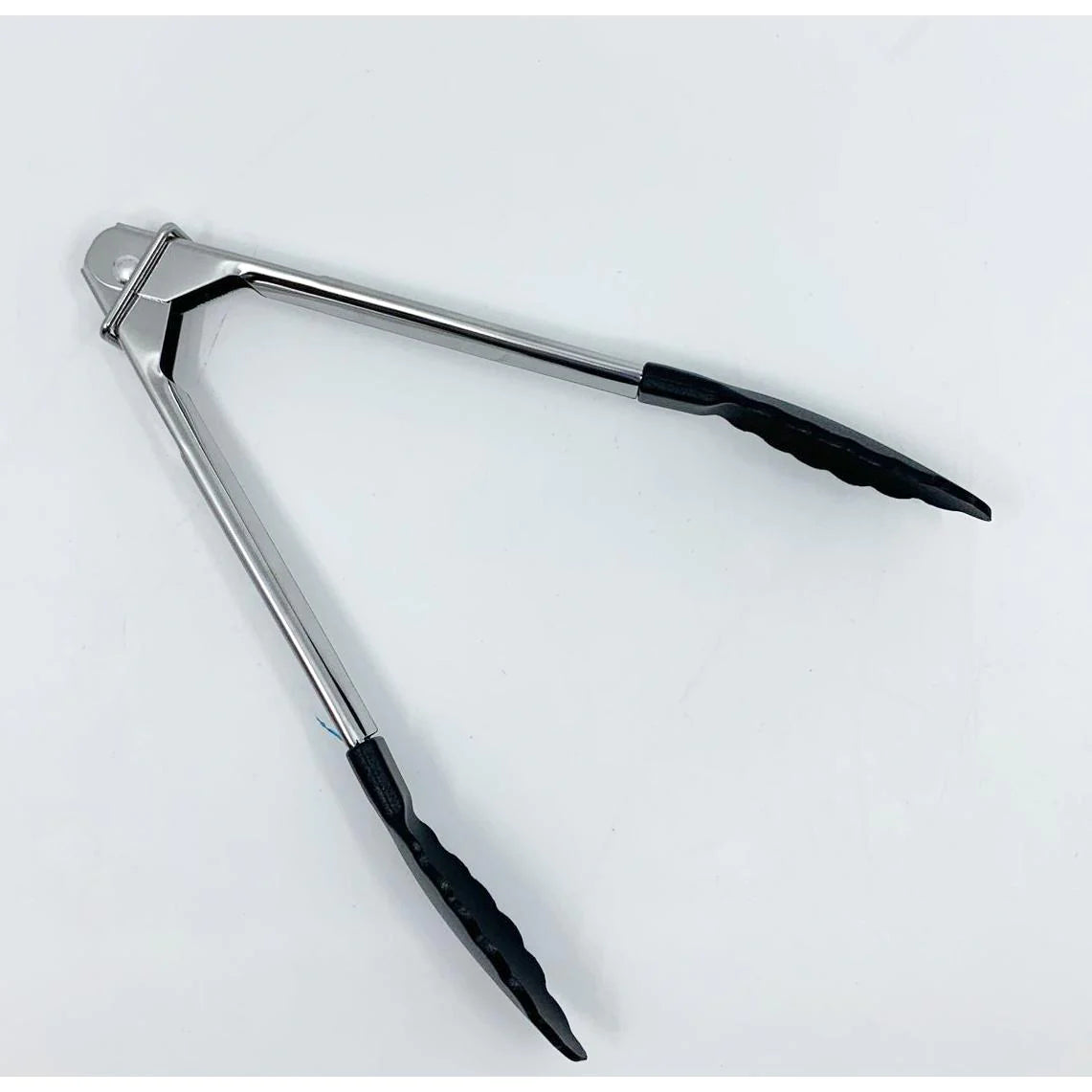 Pinces en inox avec embouts en silicone Noir 7po