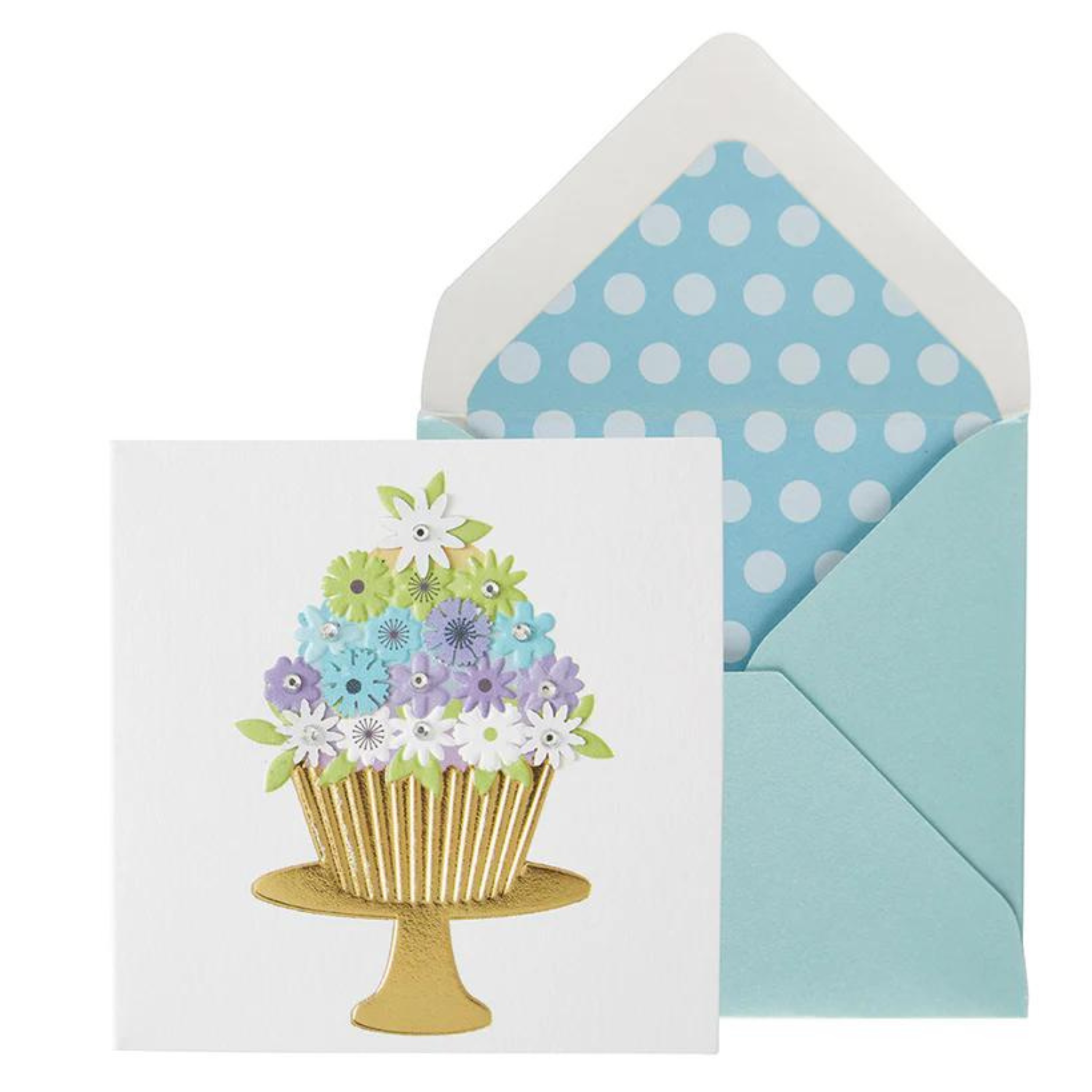 Carte de souhaits Cupcake de Fleurs