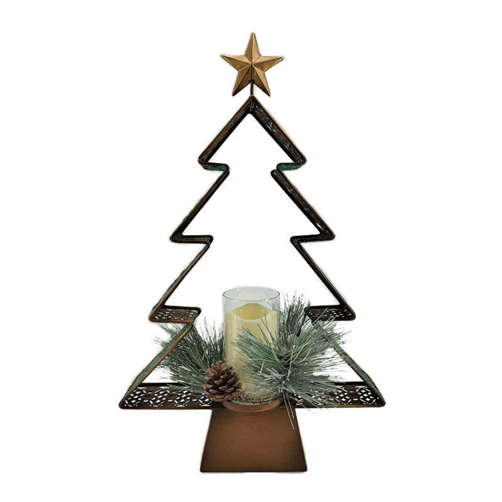 Decorative tree with LED candle