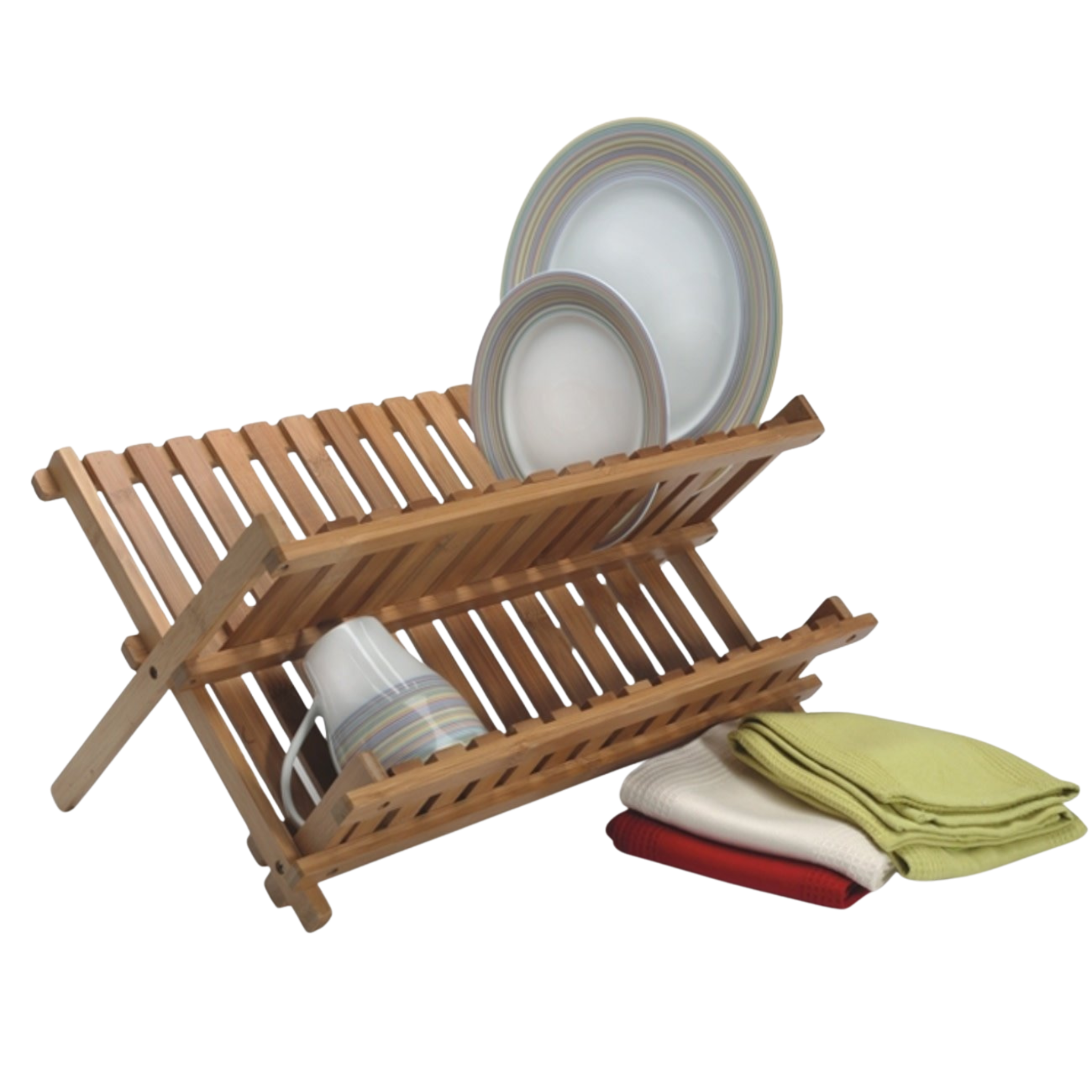 Égouttoir à vaisselle pliable en bambou – Natural Living