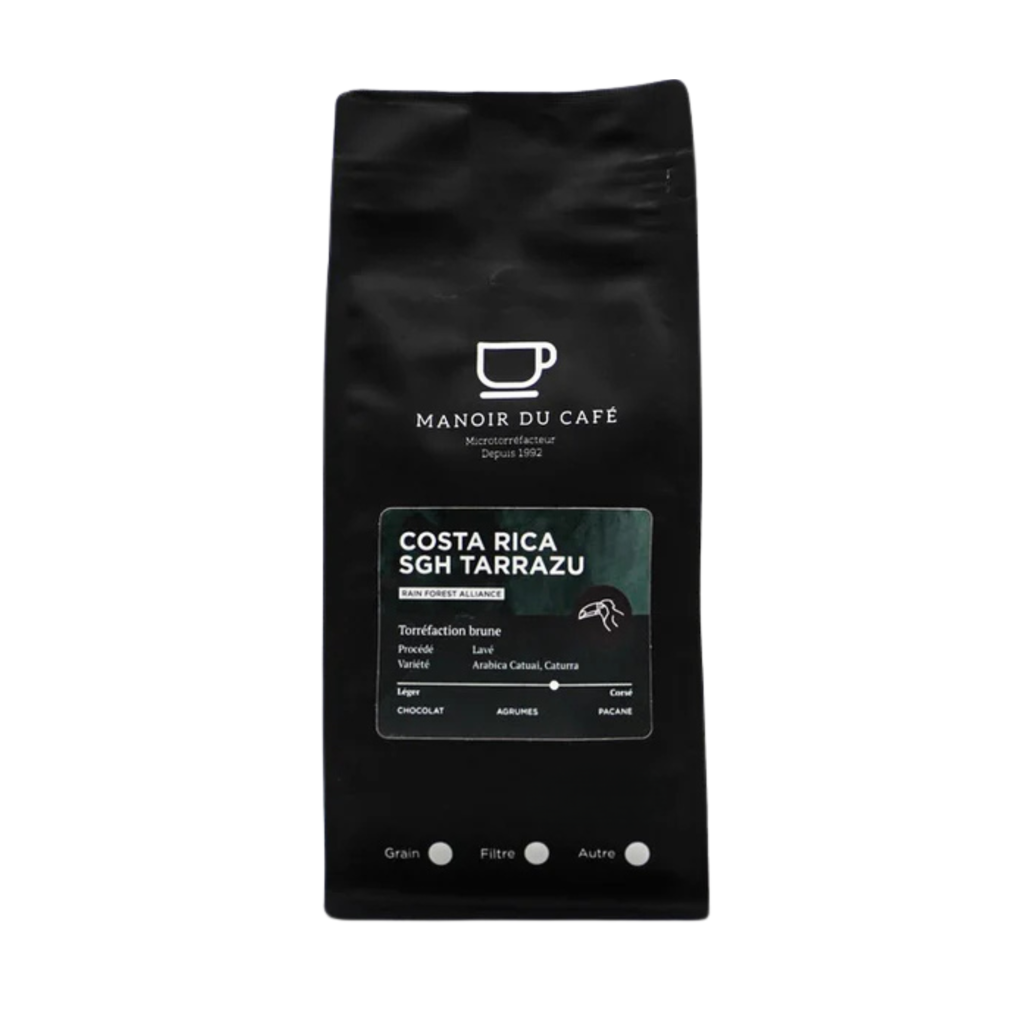 Coffee beans Costa Rica Tarrazú RFA 1 kg - Manoir du Café