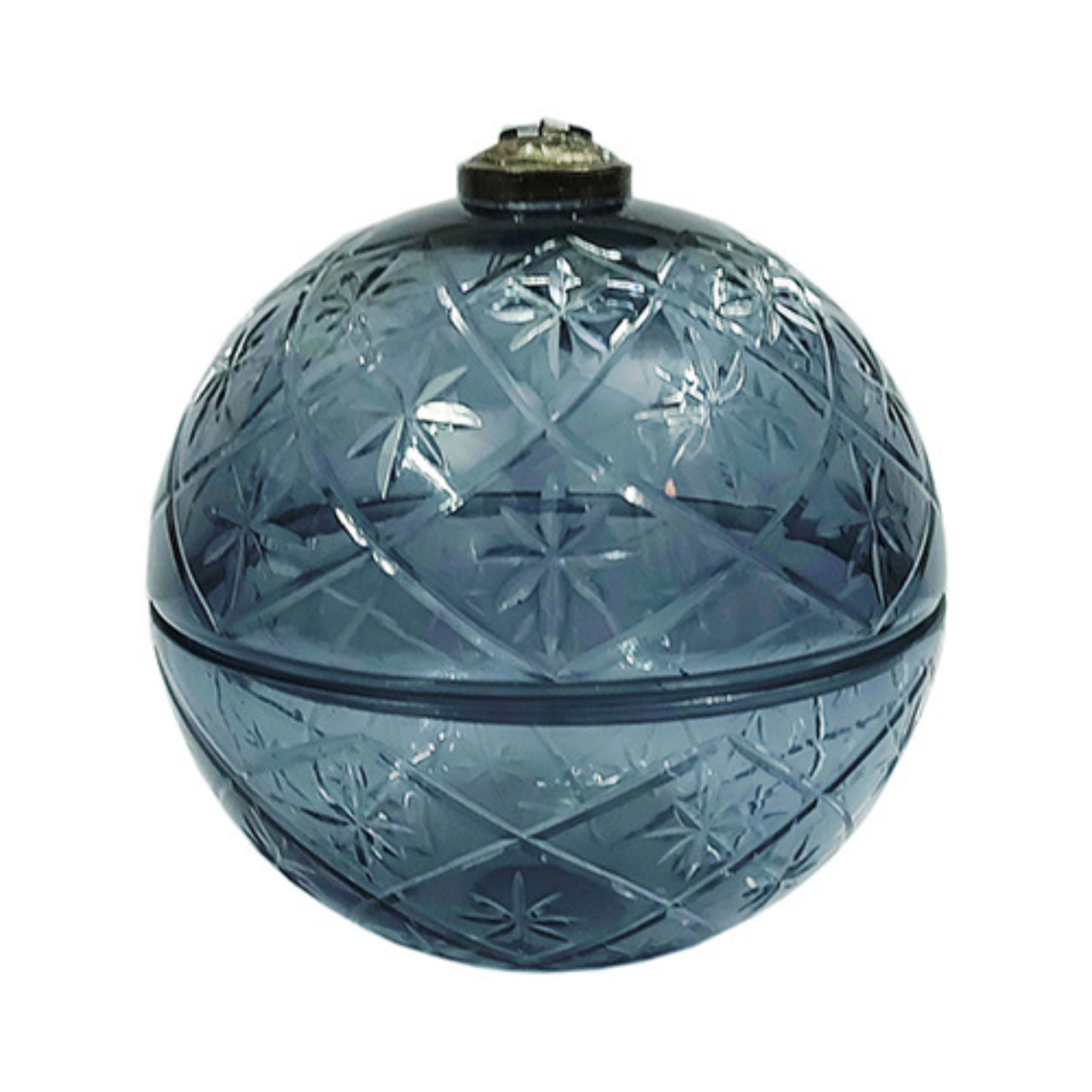 Ornament décoratif scintillant gris 6 po