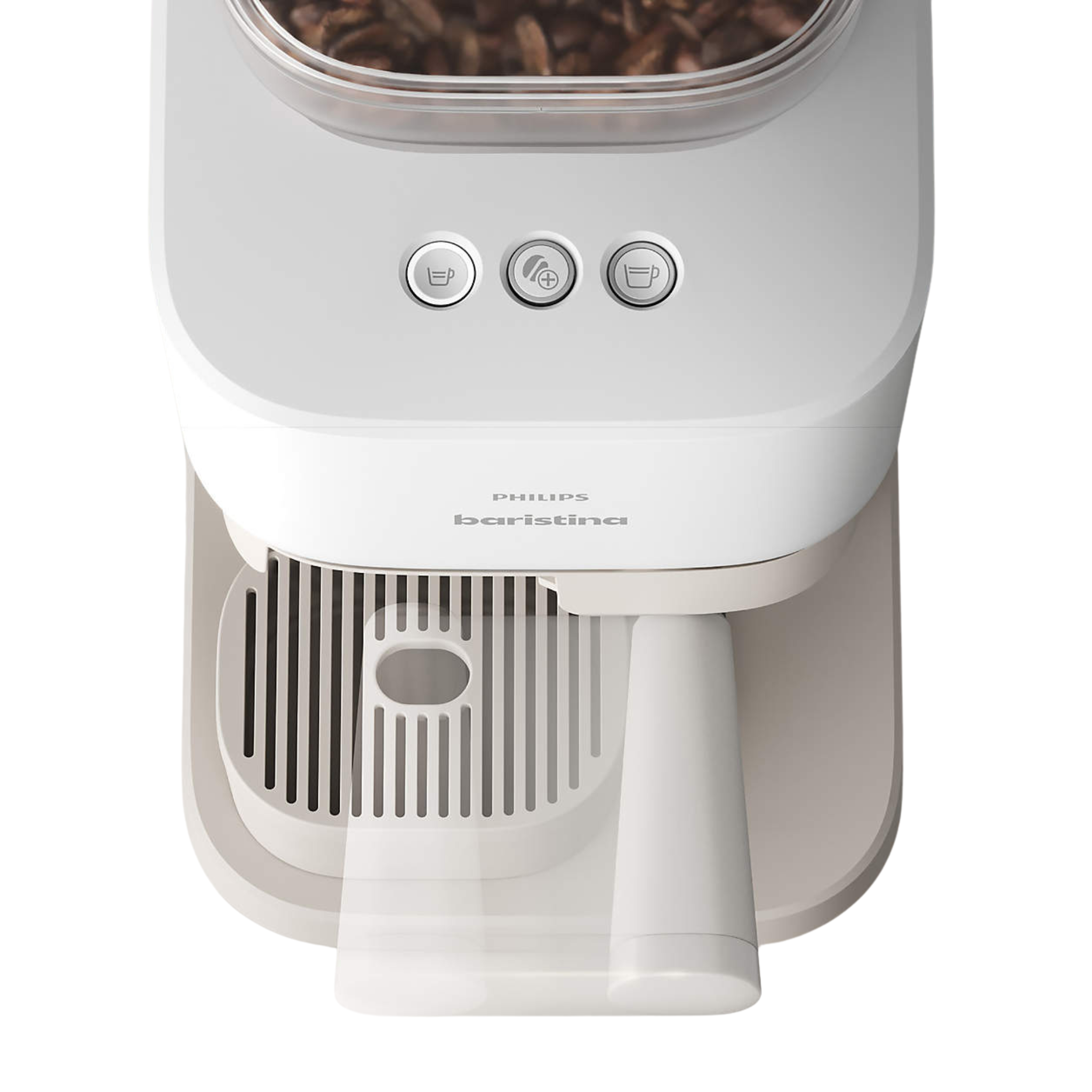 Machine à café semi-automatique Baristina blanche avec mousseur - Philips Philips