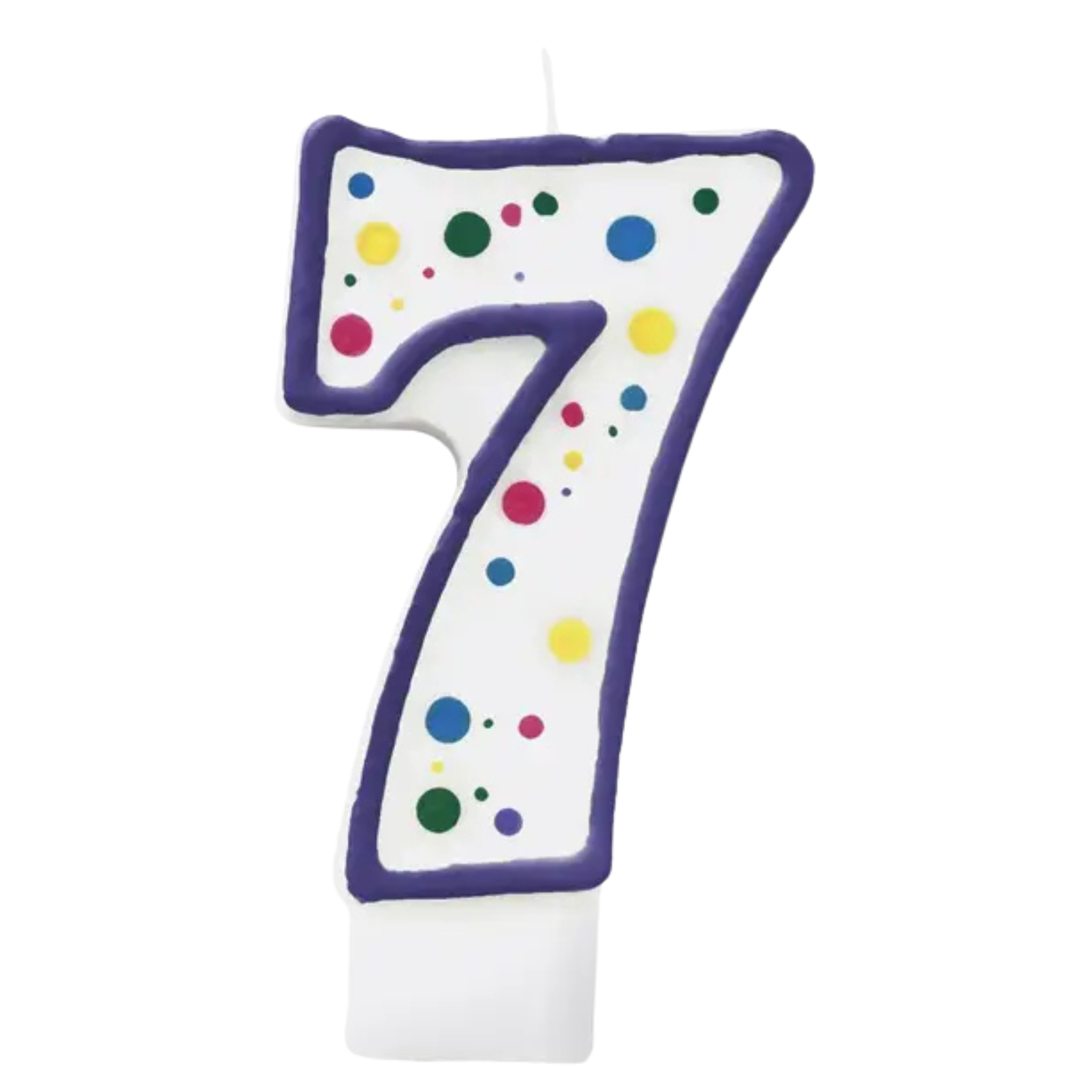 Bougie d’anniversaire chiffre 7 mauve 7,6 cm – Wilton