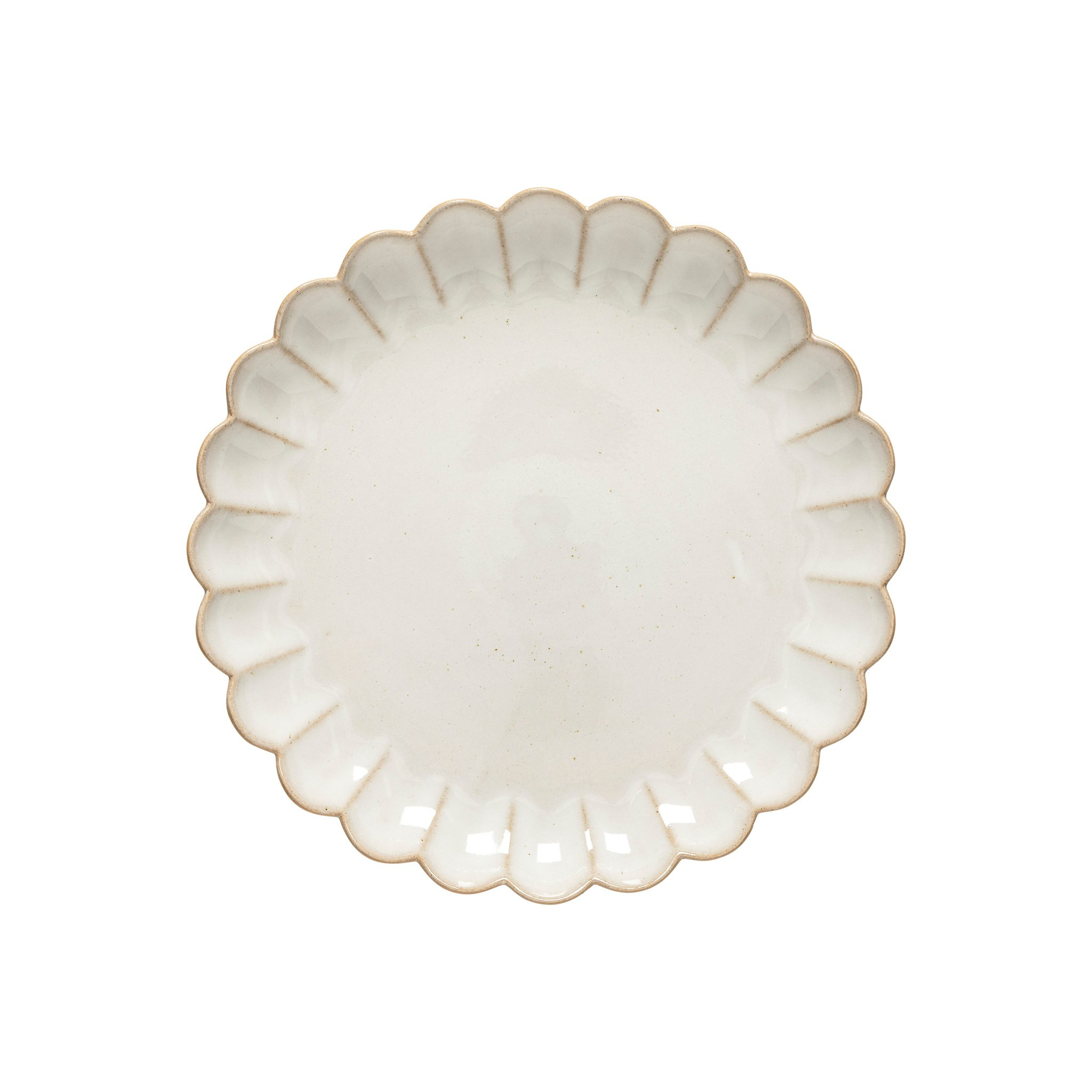 Assiette en grès recyclé Marrakesh sable blanc 27,6 cm – Costa Nova 