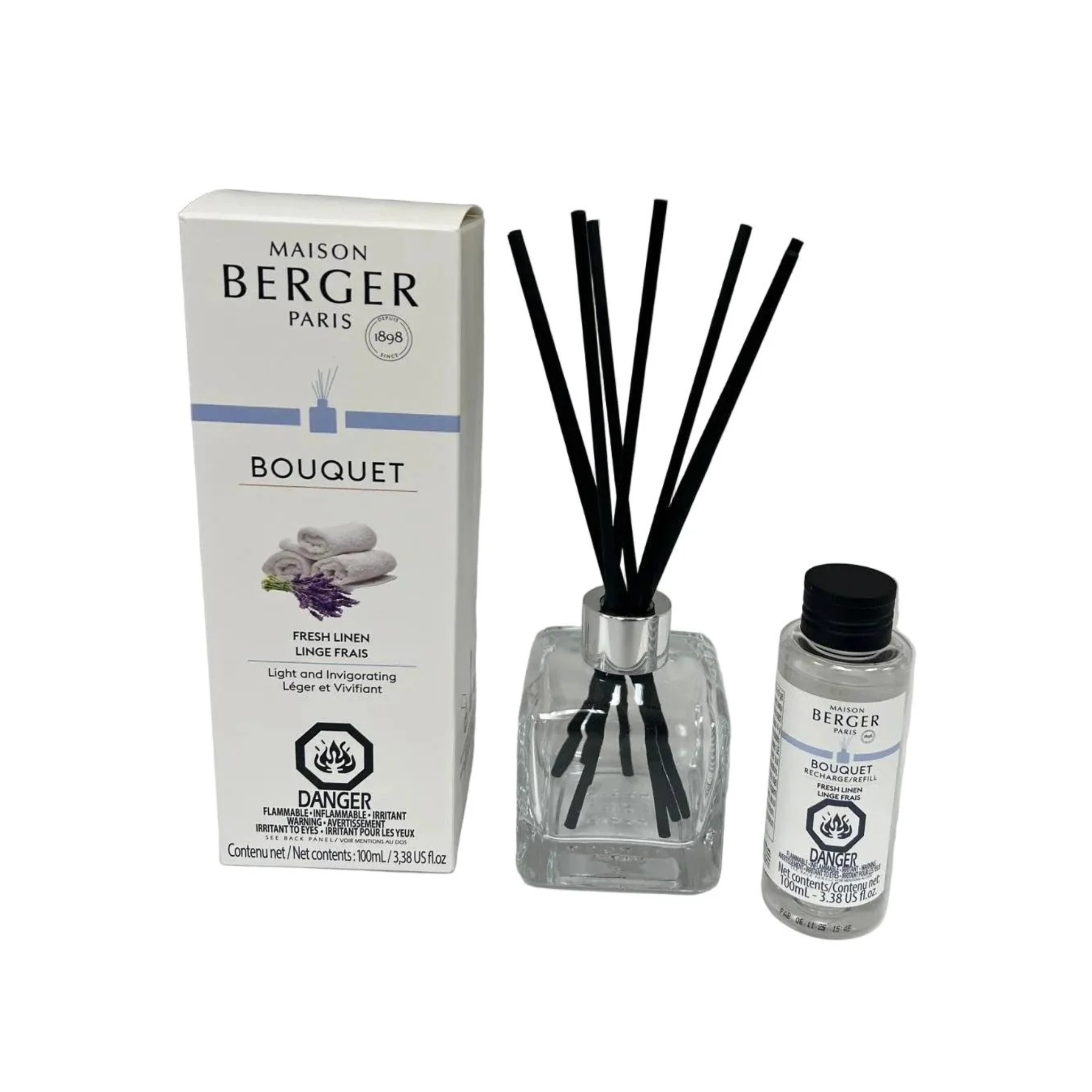 Bouquet parfumé Linge Frais 100 ml – Maison Berger