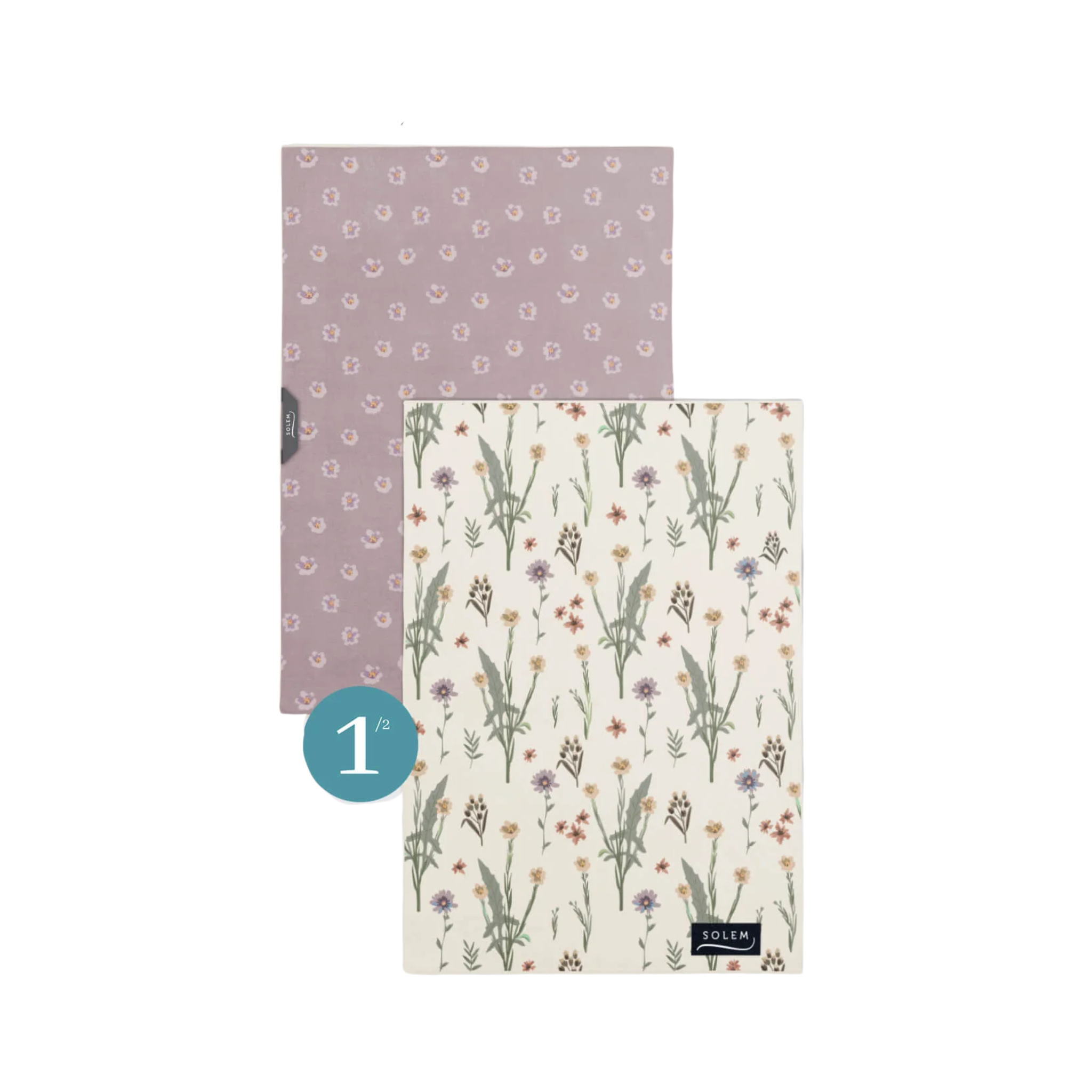 Ensemble de 2 linges vitres et miroirs Douce Floraison - Solem
