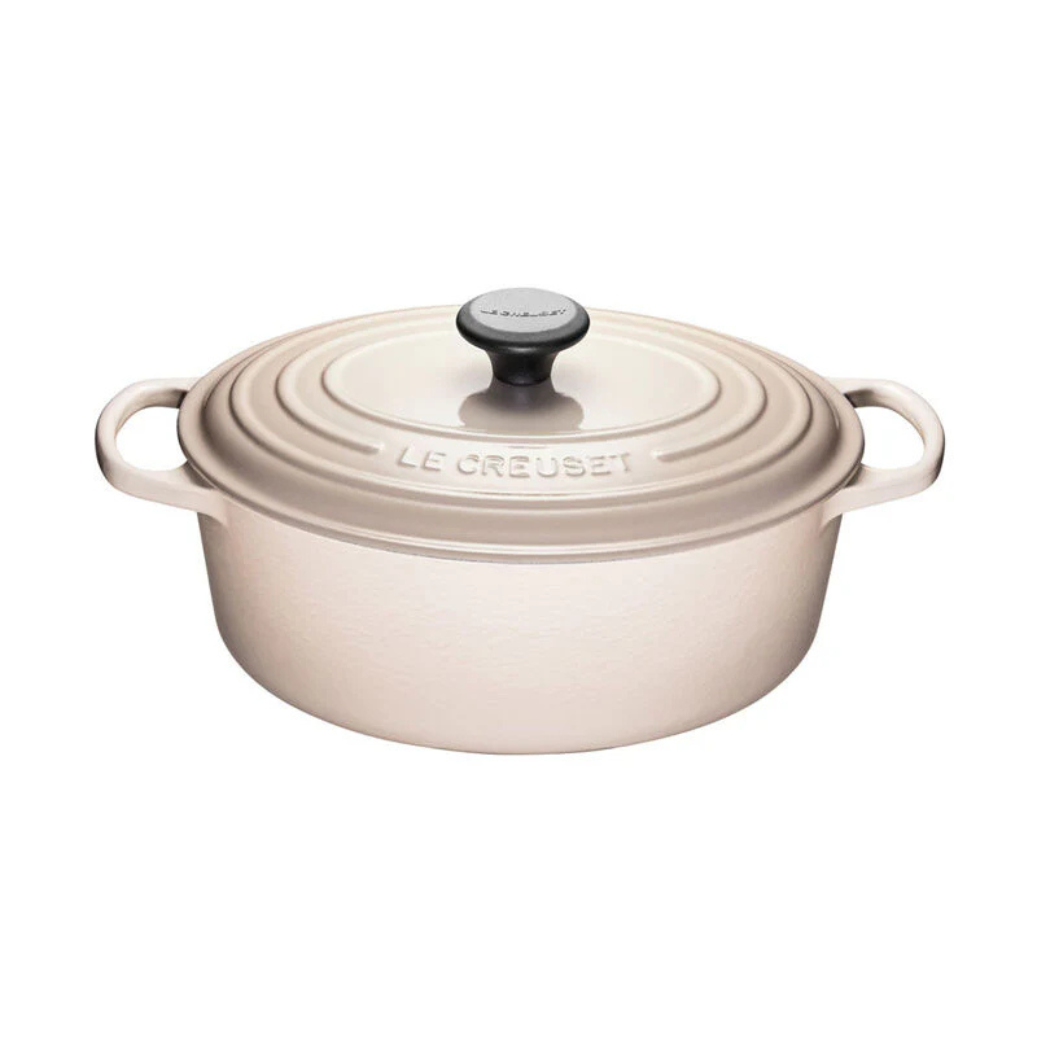 Cocotte ovale en fonte émaillée Meringue 4,7 L – Le Creuset