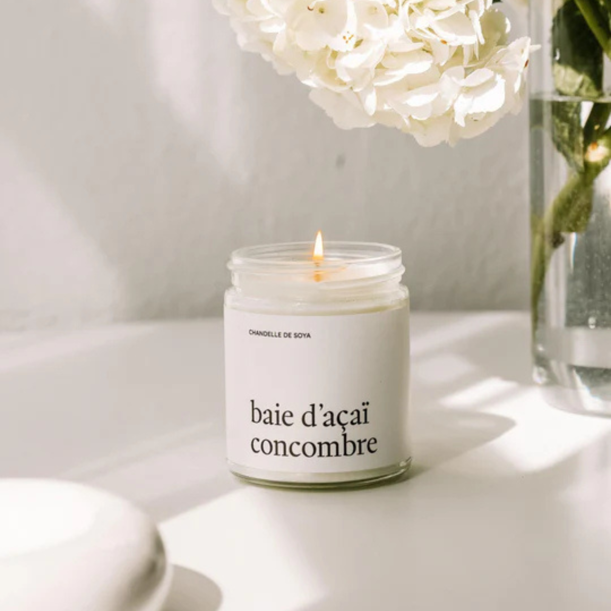 Chandelle de soya Baie d’açaï concombre 270 ml – Marée Chandelles