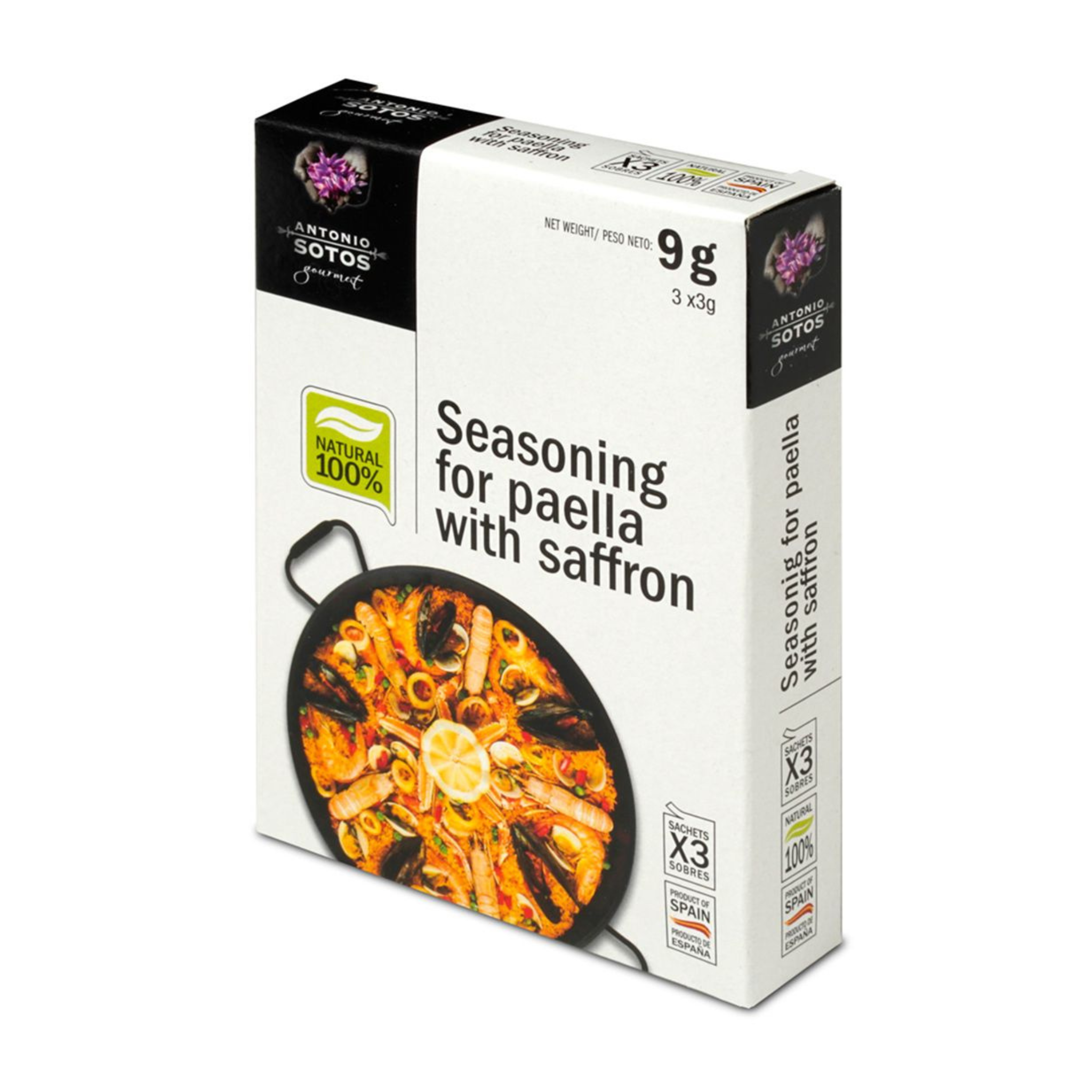 Assaisonnements pour paella au safran 9 g