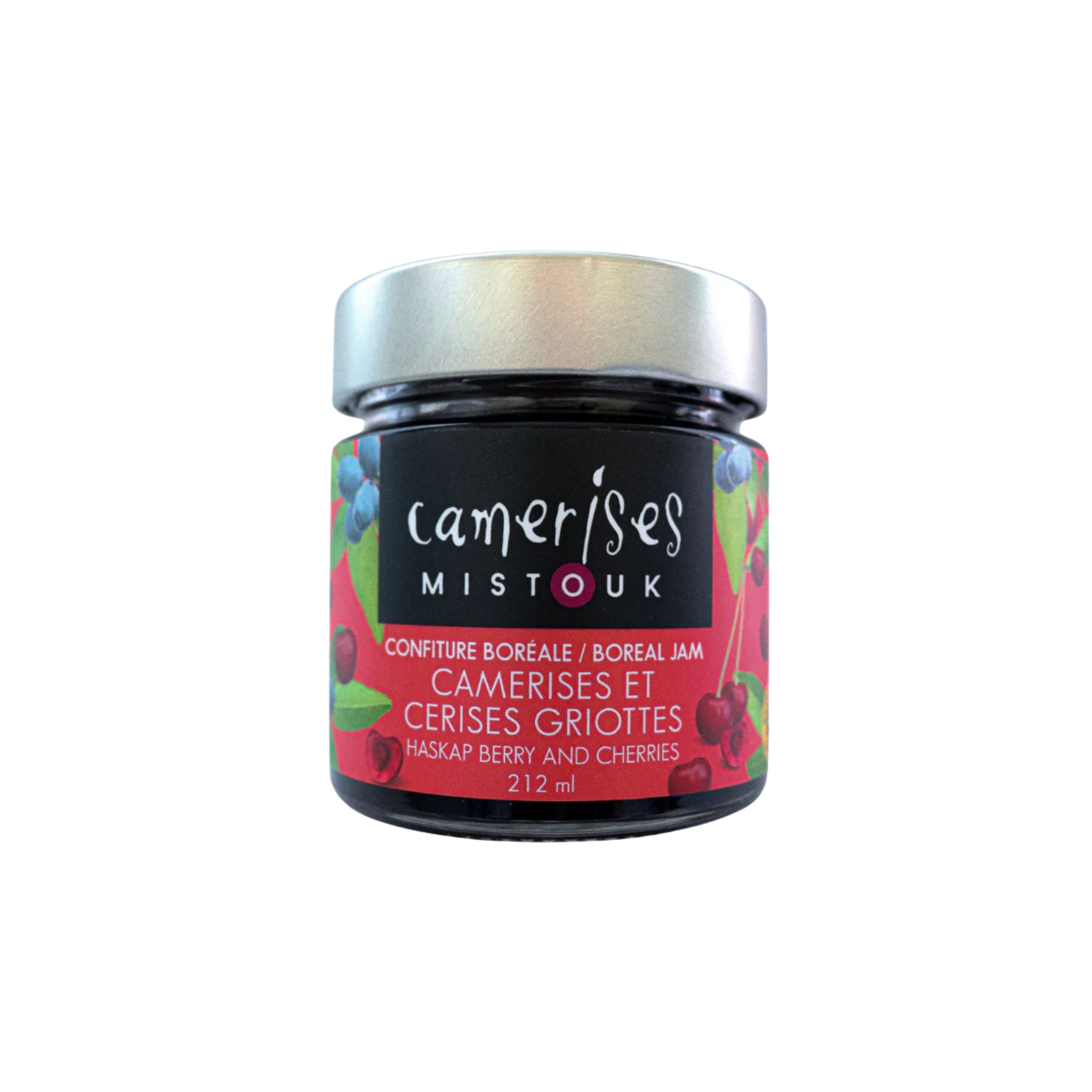 Confiture boréale de camerises et cerises griottes 212 ml - Camerises Mistouk