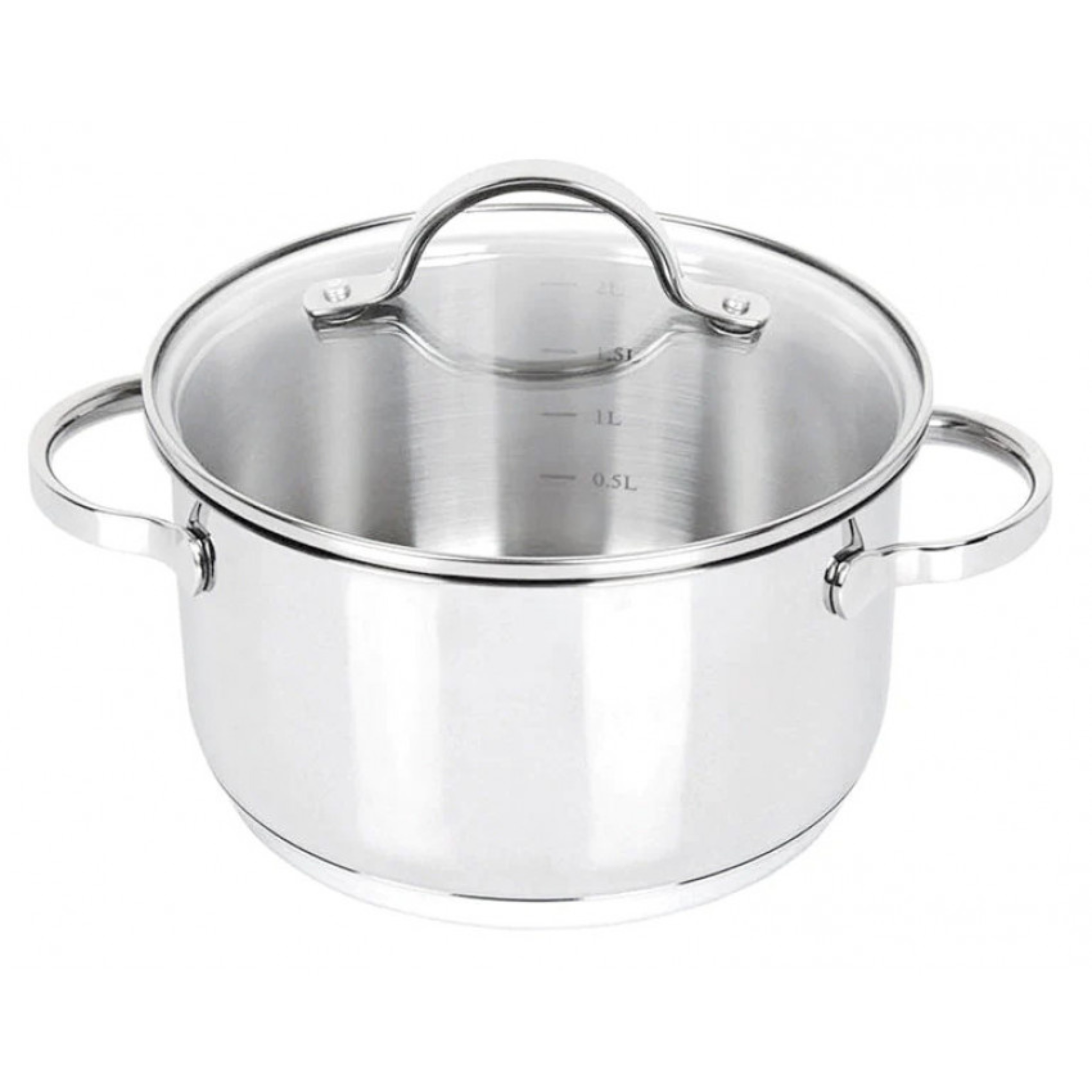 Stainless steel stewpot with lid Tango 1.8 L – Strauss