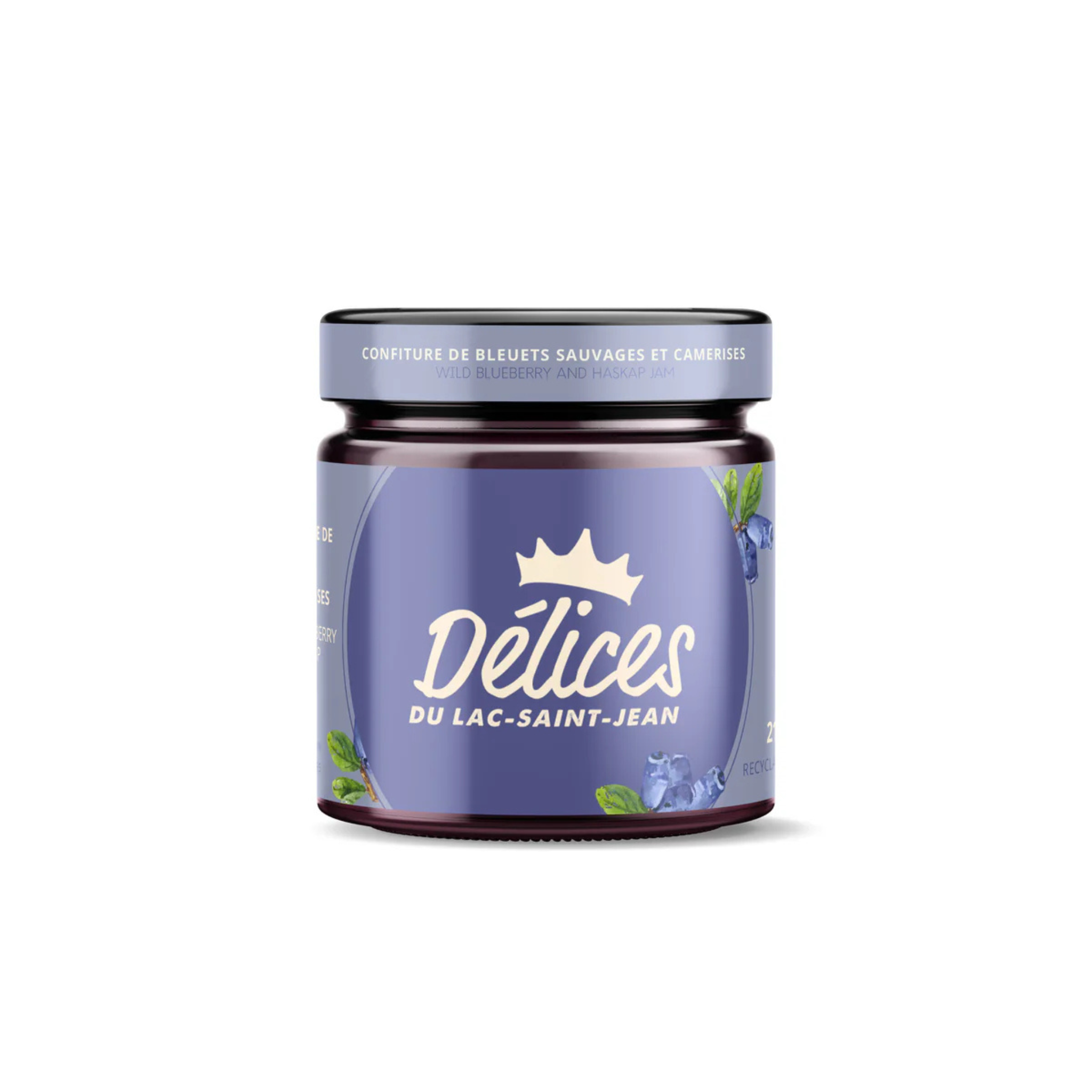 Confiture de bleuets sauvages et camerises 212 ml - Délices du Lac-Saint-Jean
