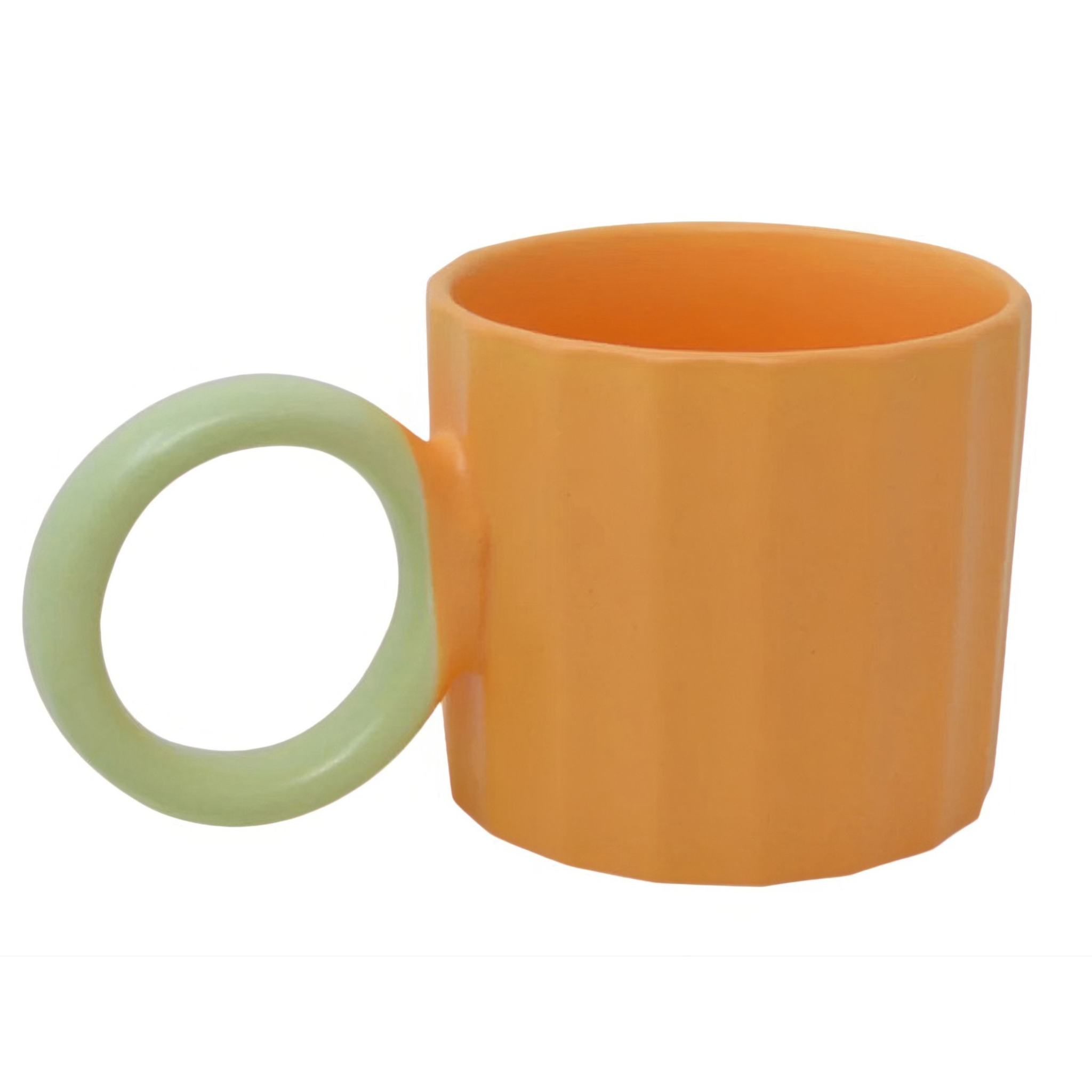 Tasse en céramique Ondulée Orange 16oz
