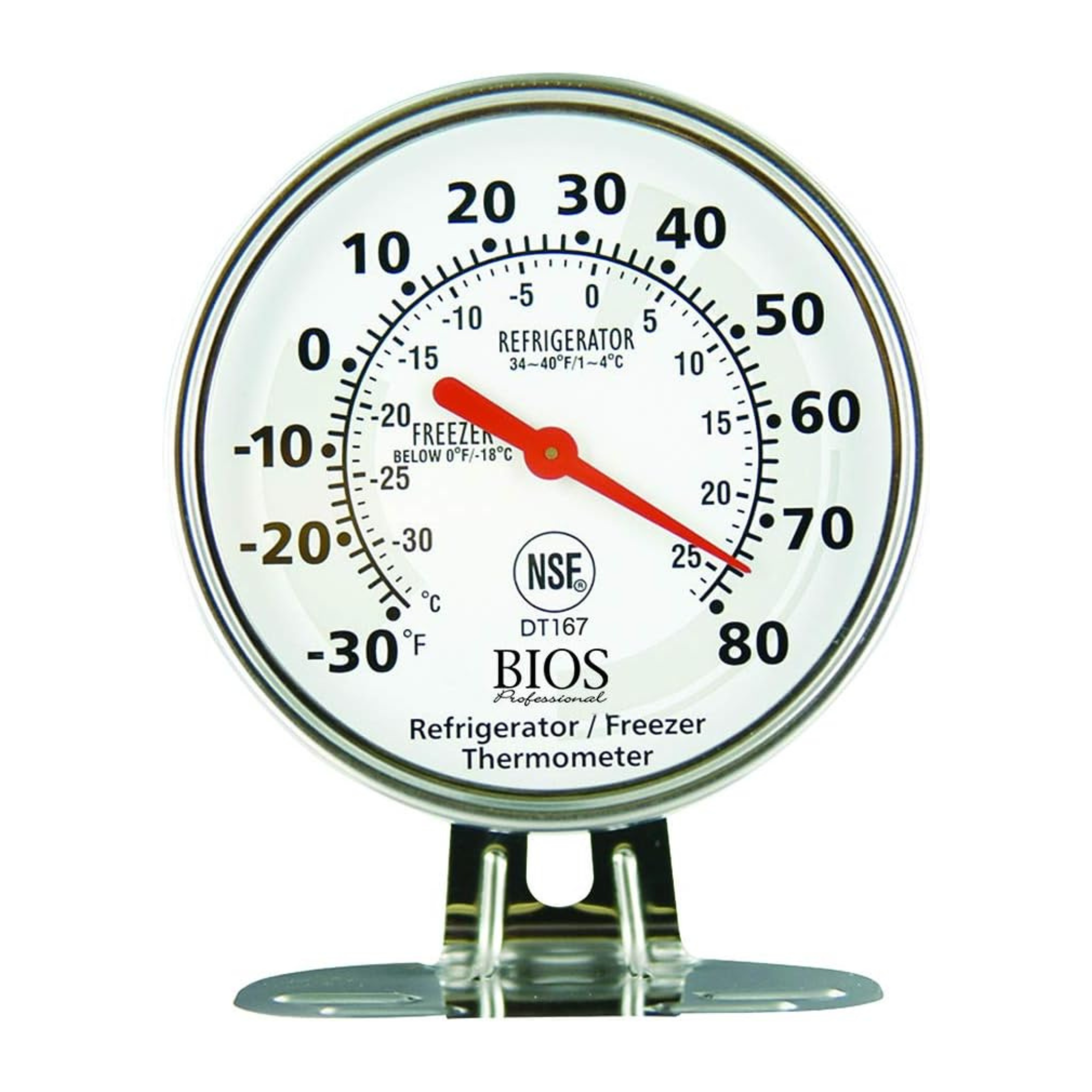 Thermomètre pour réfrigérateur et congélateur à cadran 7,5 cm - Bios