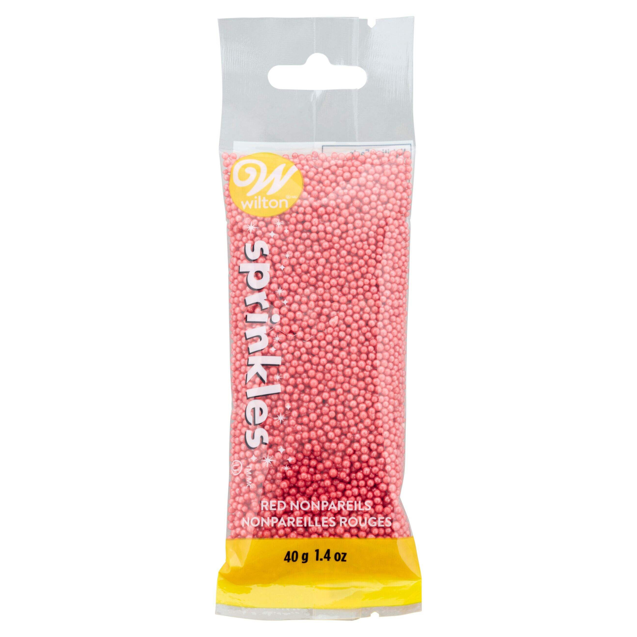 Perles décoratives comestibles rouges 40 g – Wilton