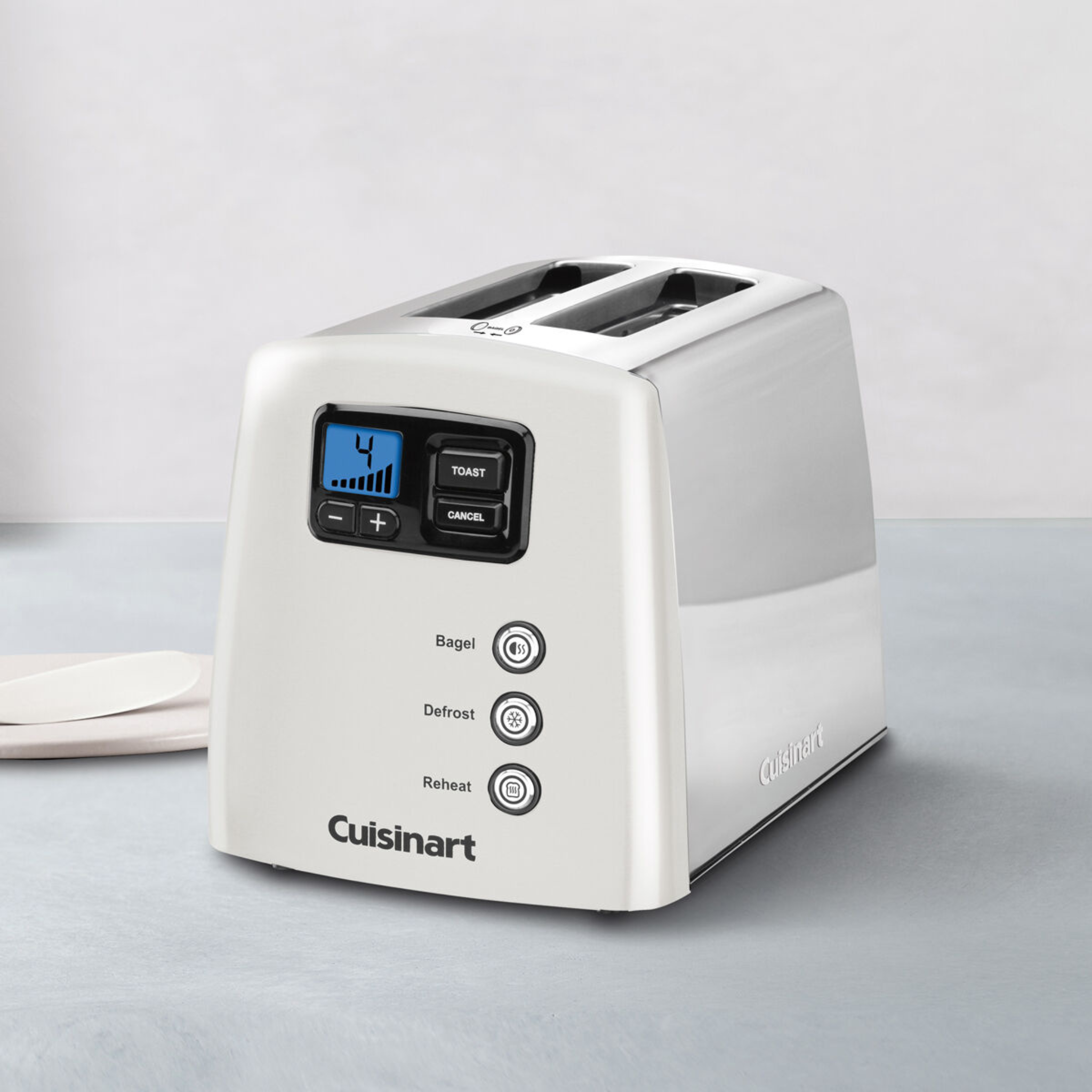 Grille-pain 2 tranches Touch to Toast™ blanc – Cuisinart