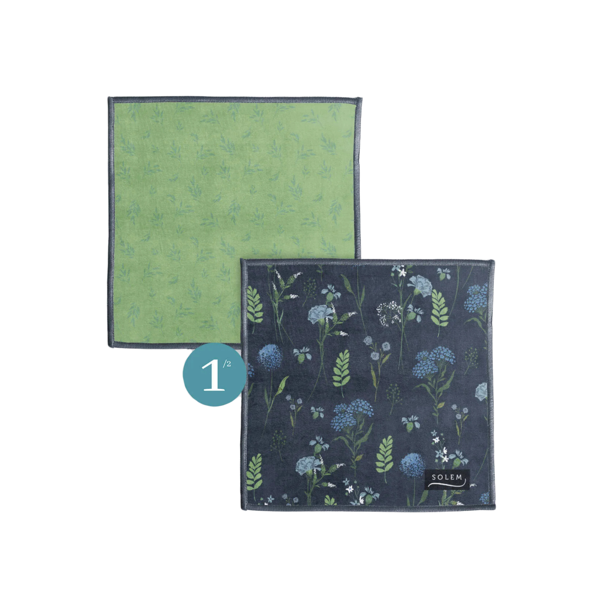 Ensemble de 2 lingettes à lunettes Inspiration Fleurie - Solem