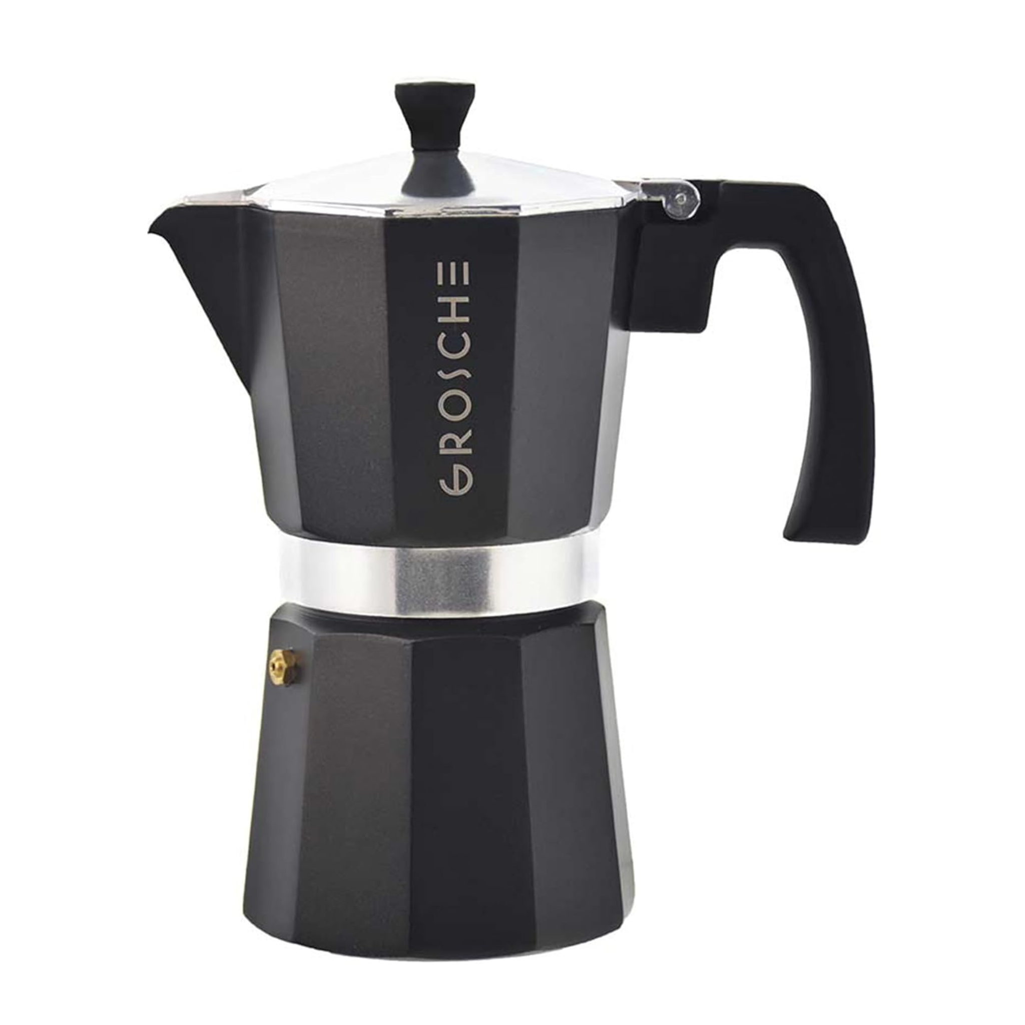 Cafetière à espresso Moka italienne Milano 6 tasses noire - Grosche