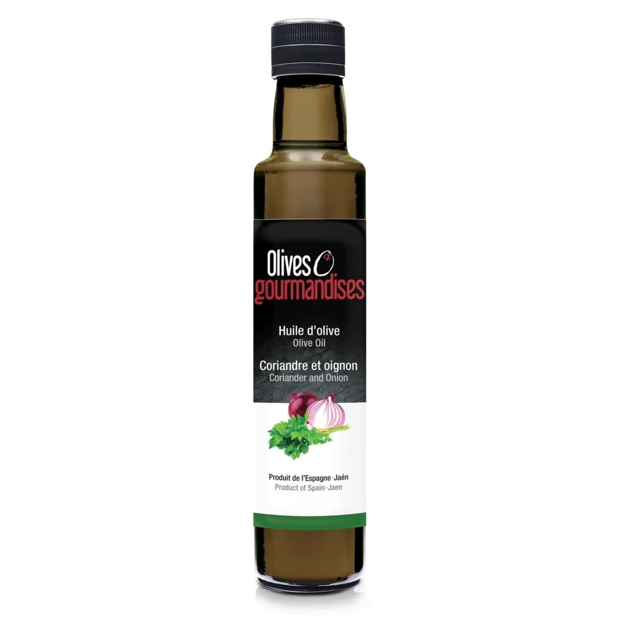 Huile d'olive Coriandre et Oignon 100ml - Olives & Gourmandises