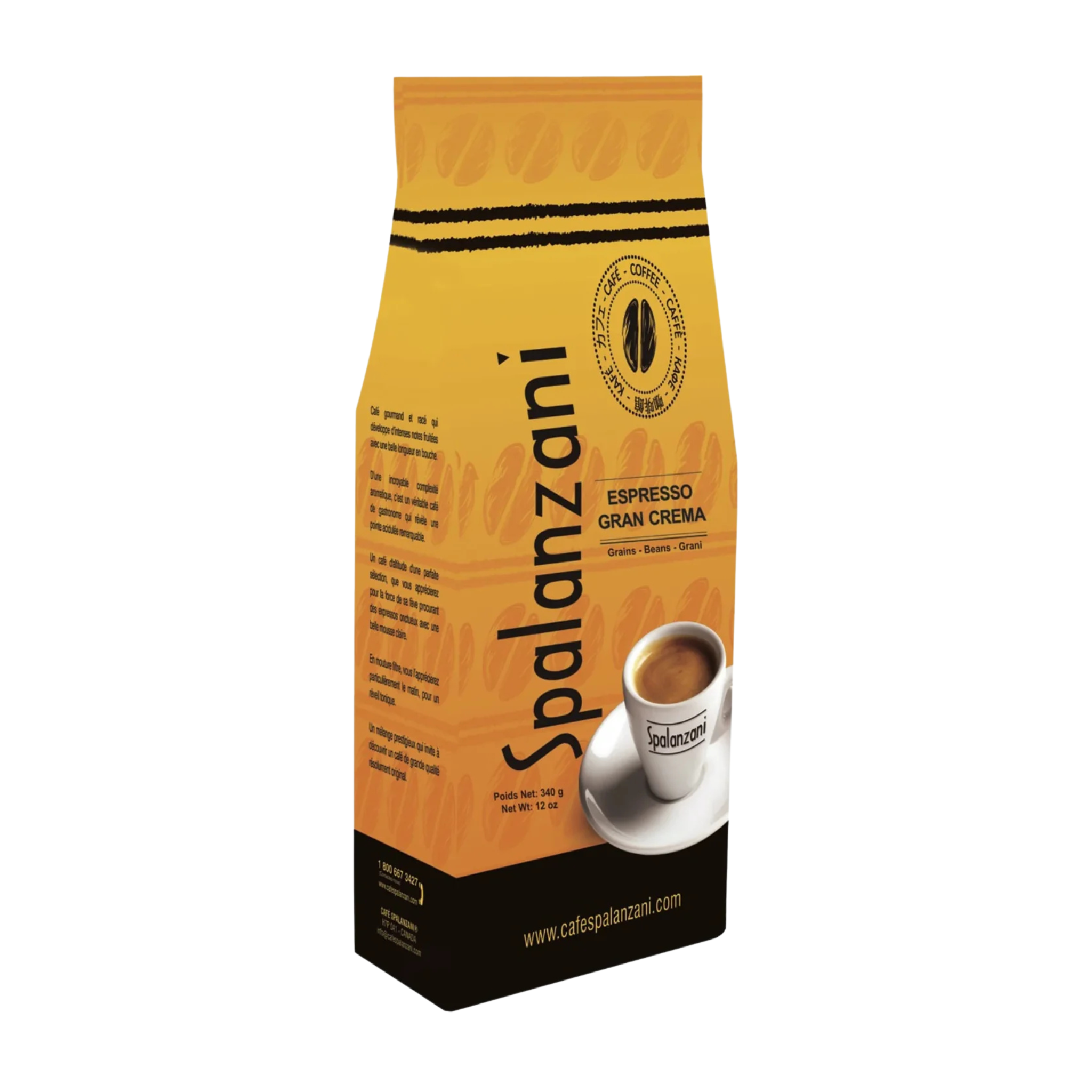 Café en grains Espresso Gran Crema 340 g - Spalanzani