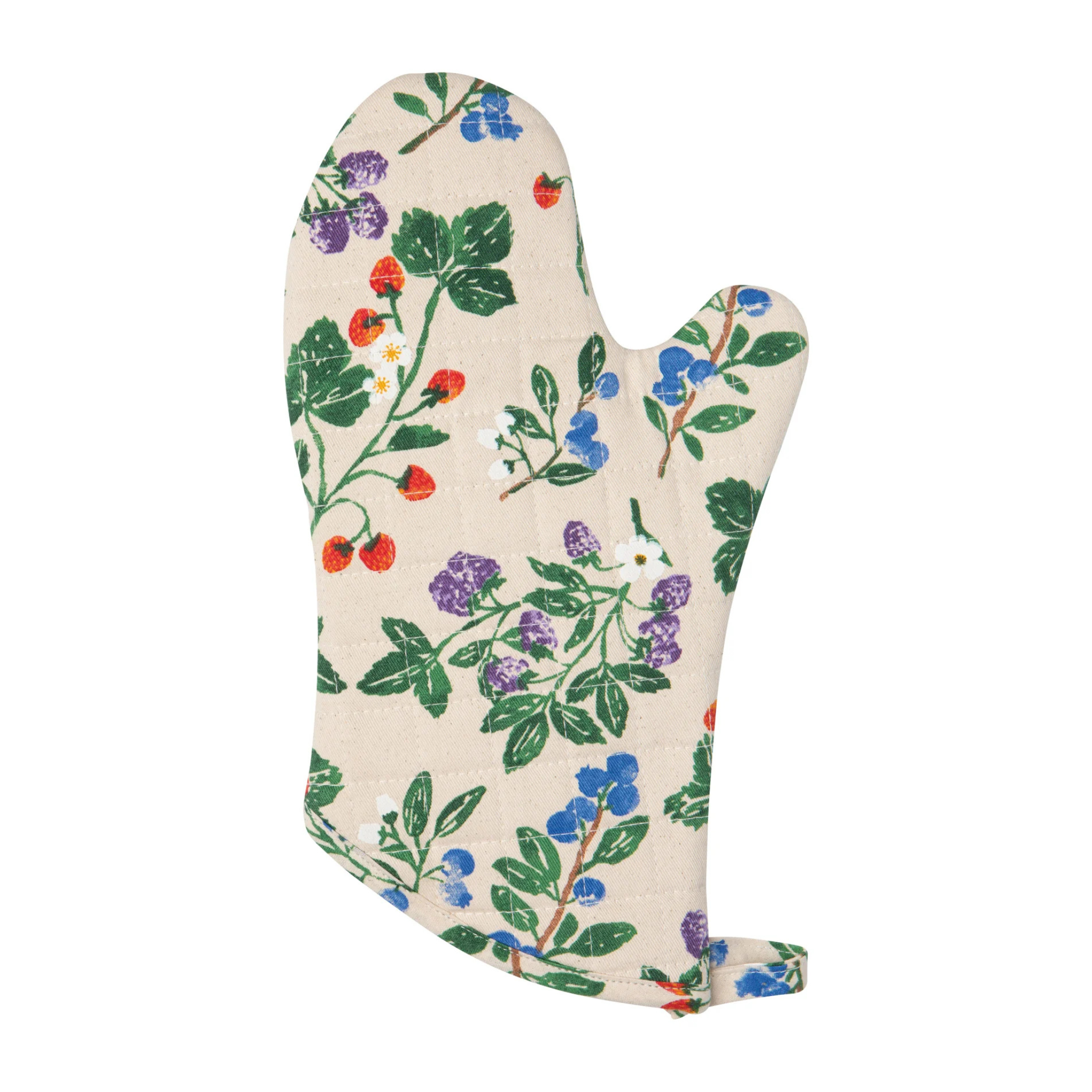 Mitaine de four en coton motif baies Berry Bramble - Danica