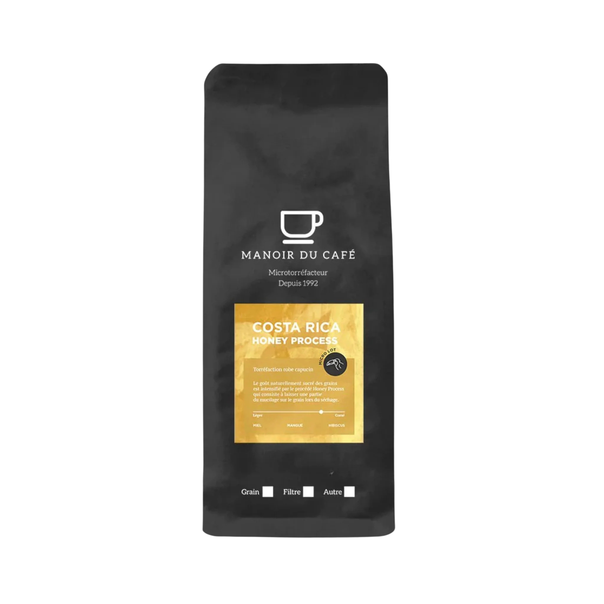 Café en grains Costa Rica Honey Process 400 g - Manoir du Café