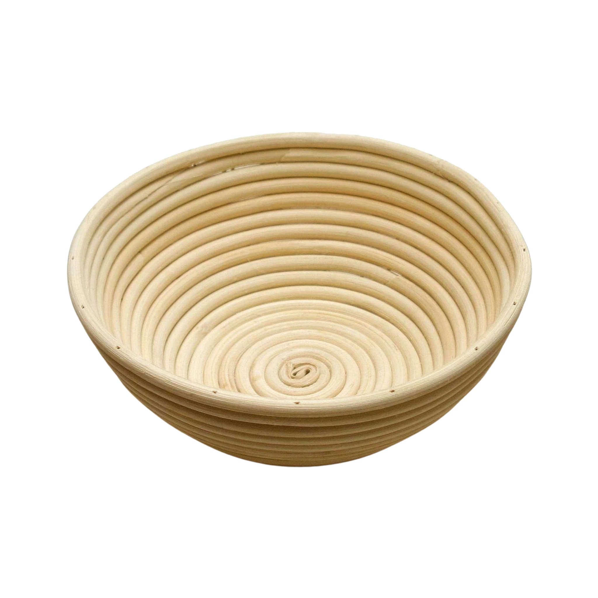 Panier de fermentation rond en rotin naturel de 25 cm pour pain artisanal