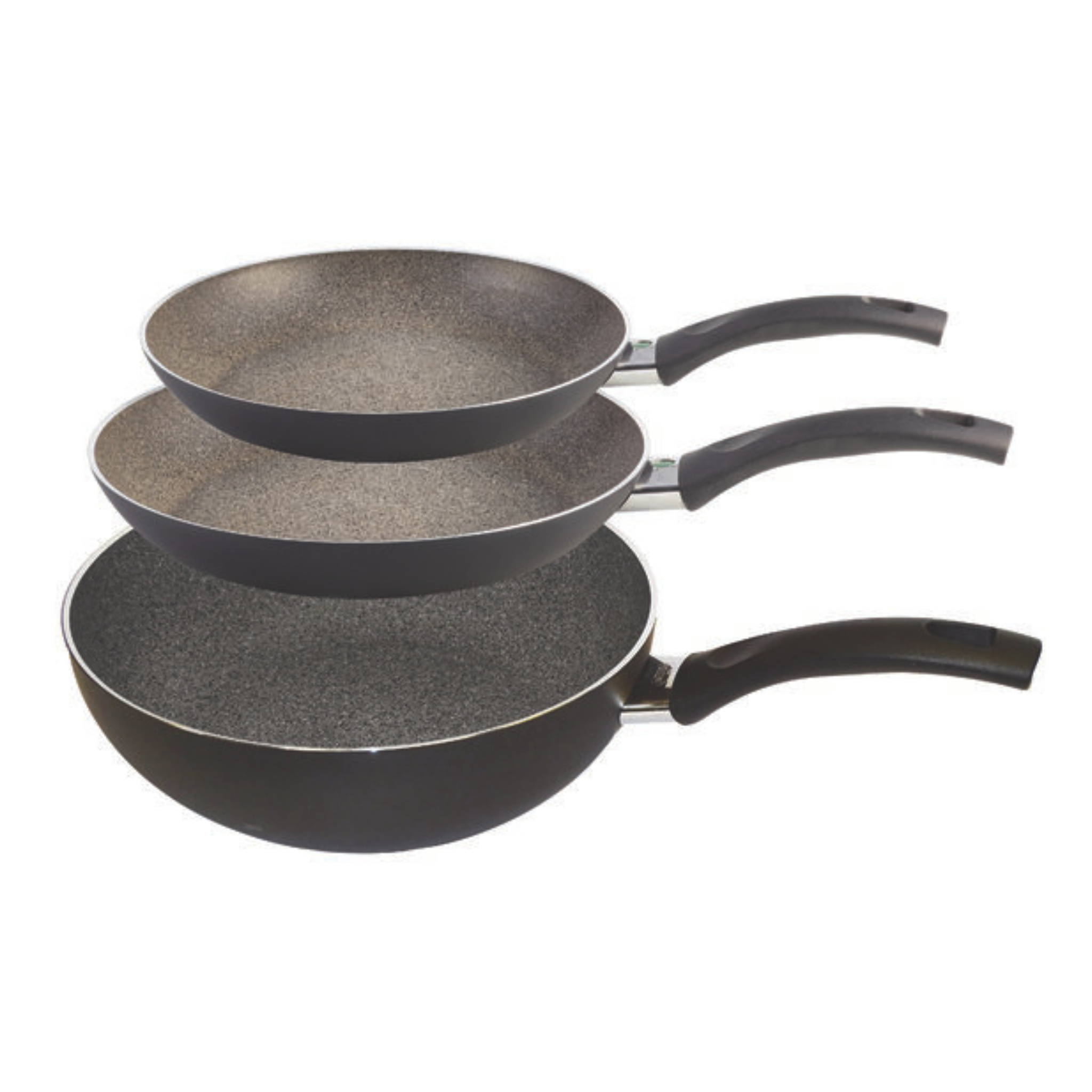 Ensemble de 2 poêles Bologna Granitium ZWILLING en aluminium forgé avec revêtement antiadhésif et base à induction, fabrication italienne