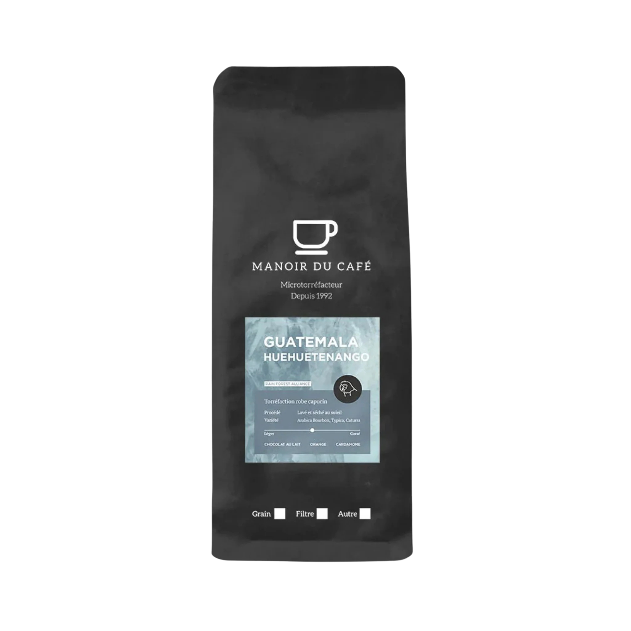 Café en grains Guatemala Huehue RFA 400 g - Manoir du Café