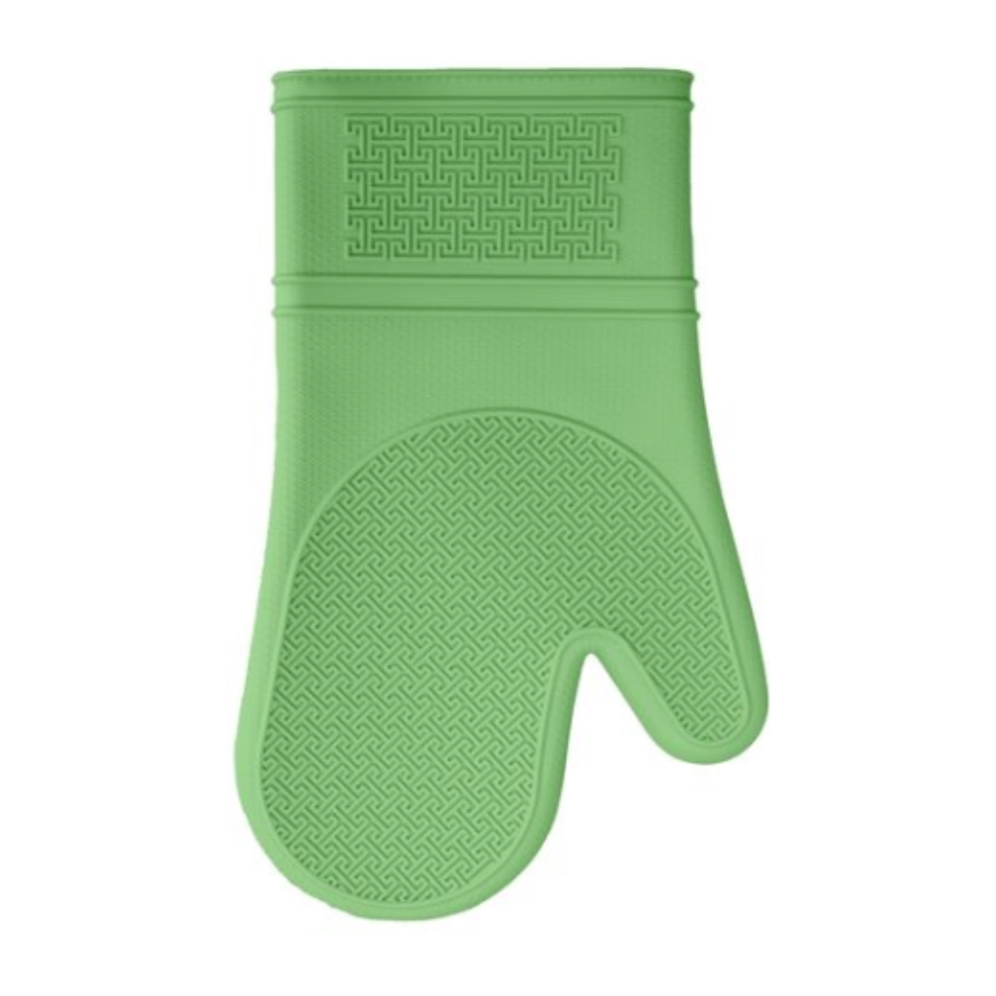 Mitaine de four en silicone vert matcha 30 cm avec protection thermique et surface antidérapante