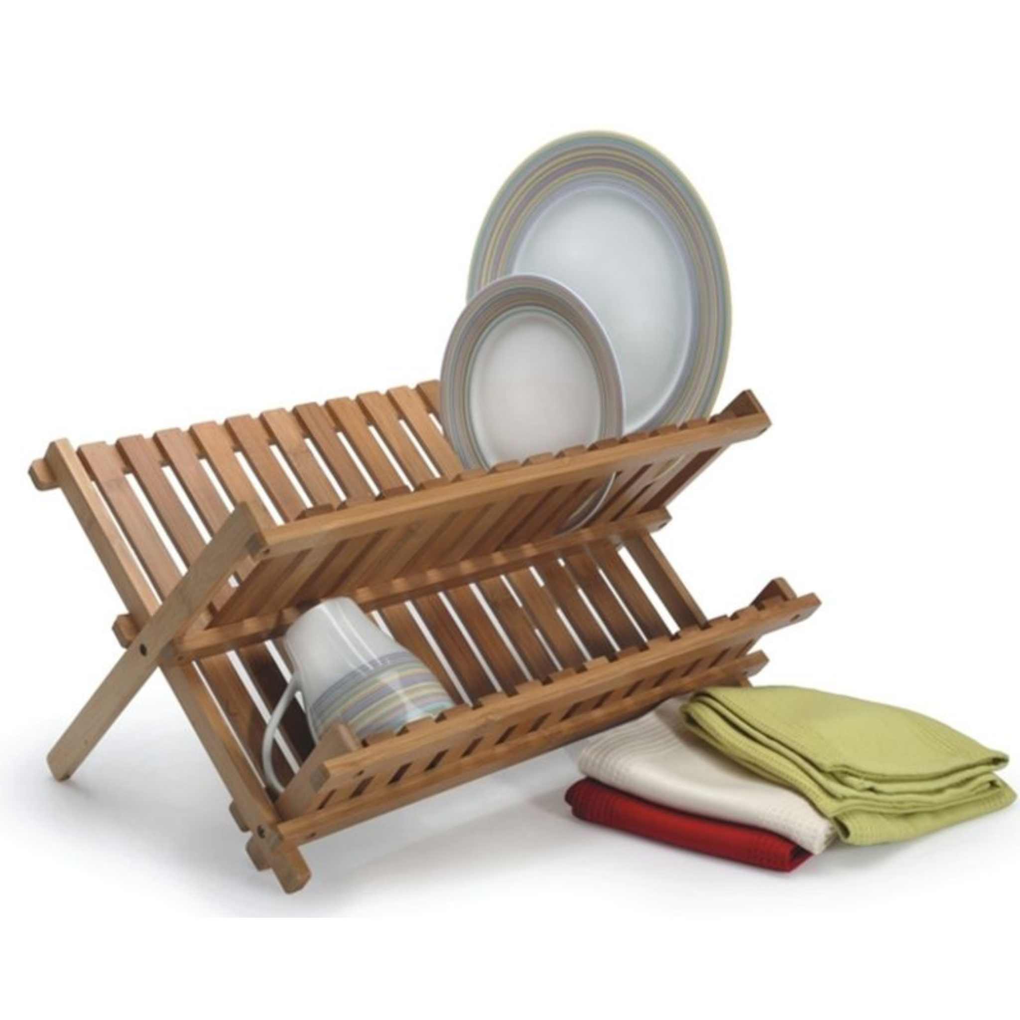 Foldable Bamboo Dish Drying Rack 45 x 36.5 cm