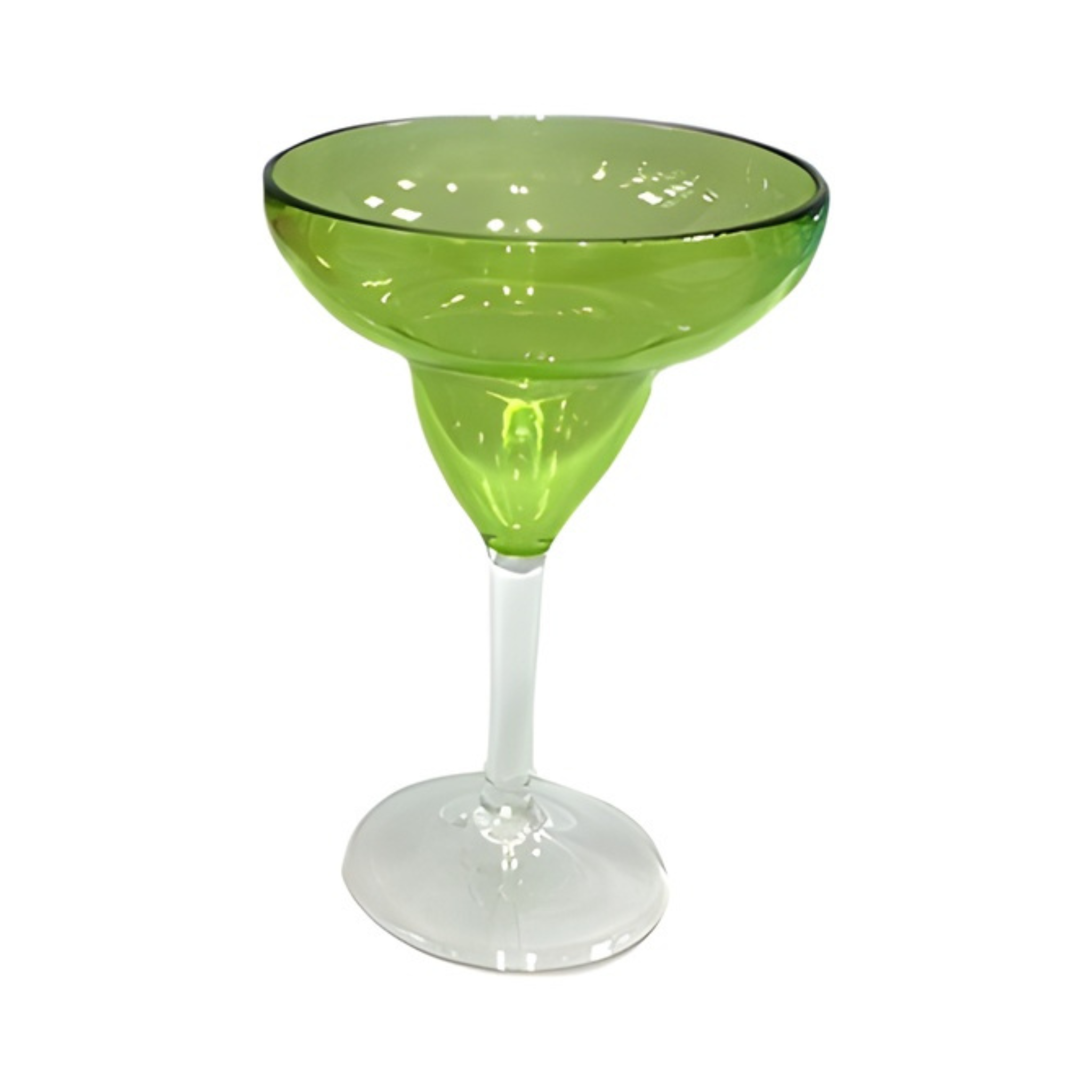 verre à margarita acrylique vert vue complète
