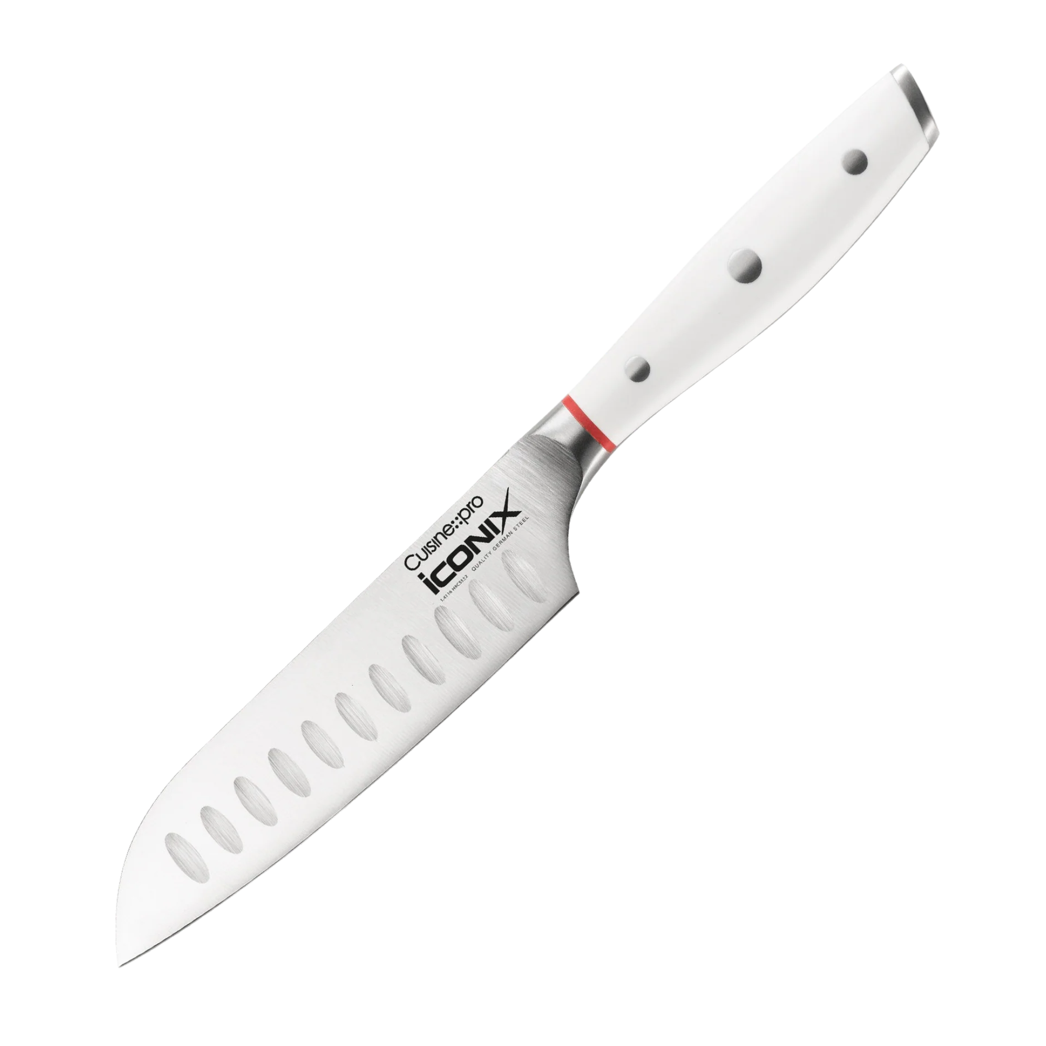 couteau santoku iconiX® 12,5 cm acier inoxydable vue complète