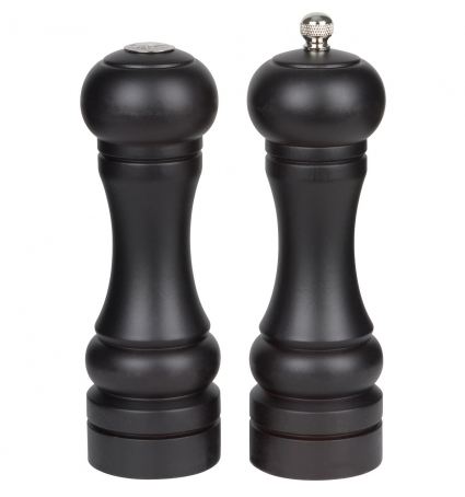 Ensemble de salière et poivrière Noir Seville 15cm - Trudeau