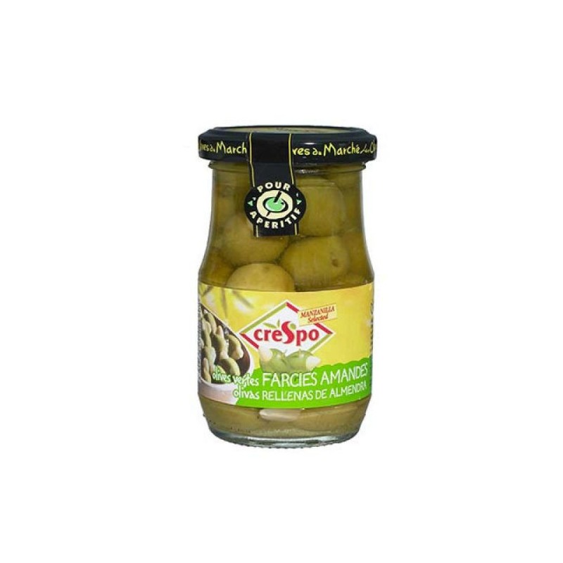 Pot d'olives vertes farcies aux amandes 198 gr - Tousain