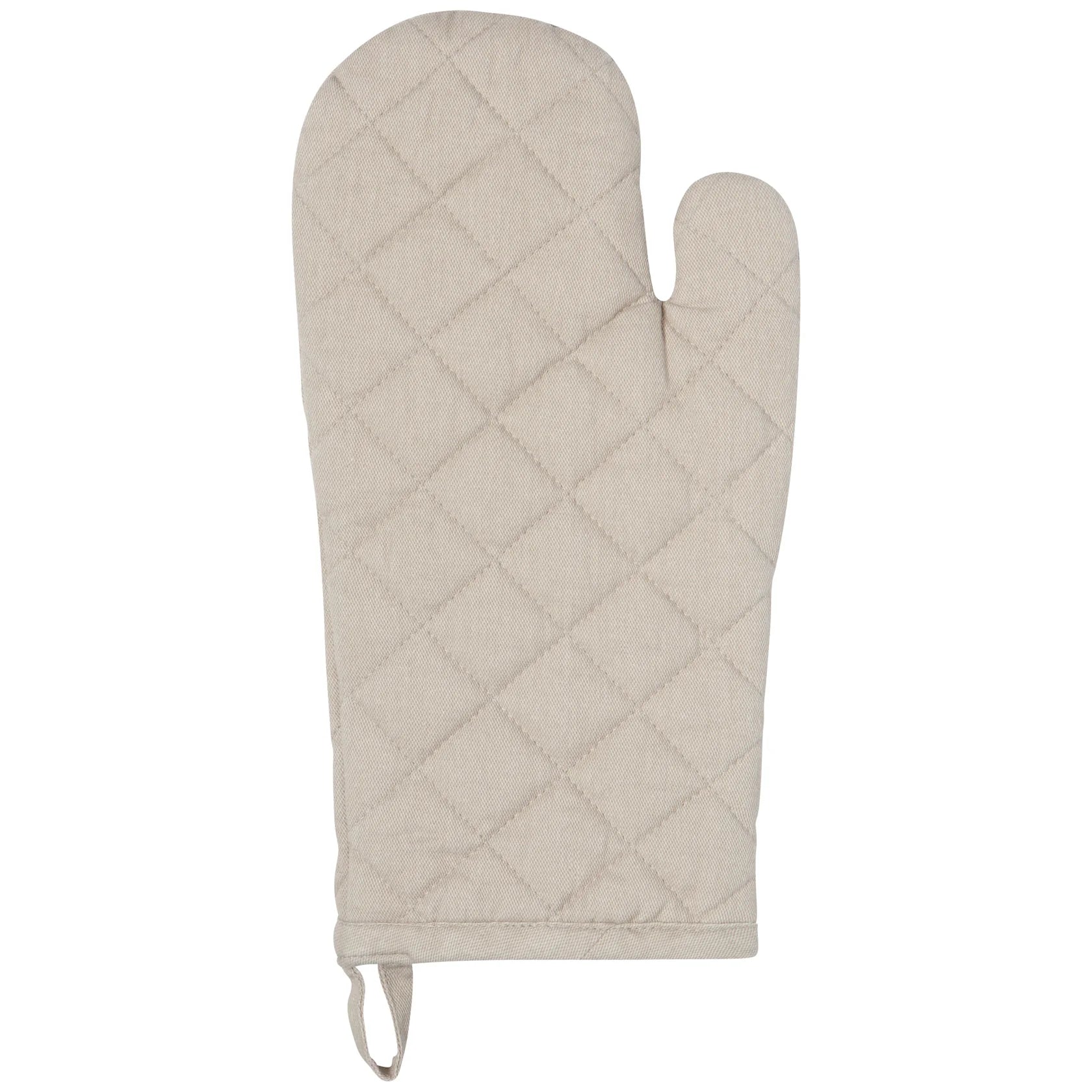 Greige oven mitt