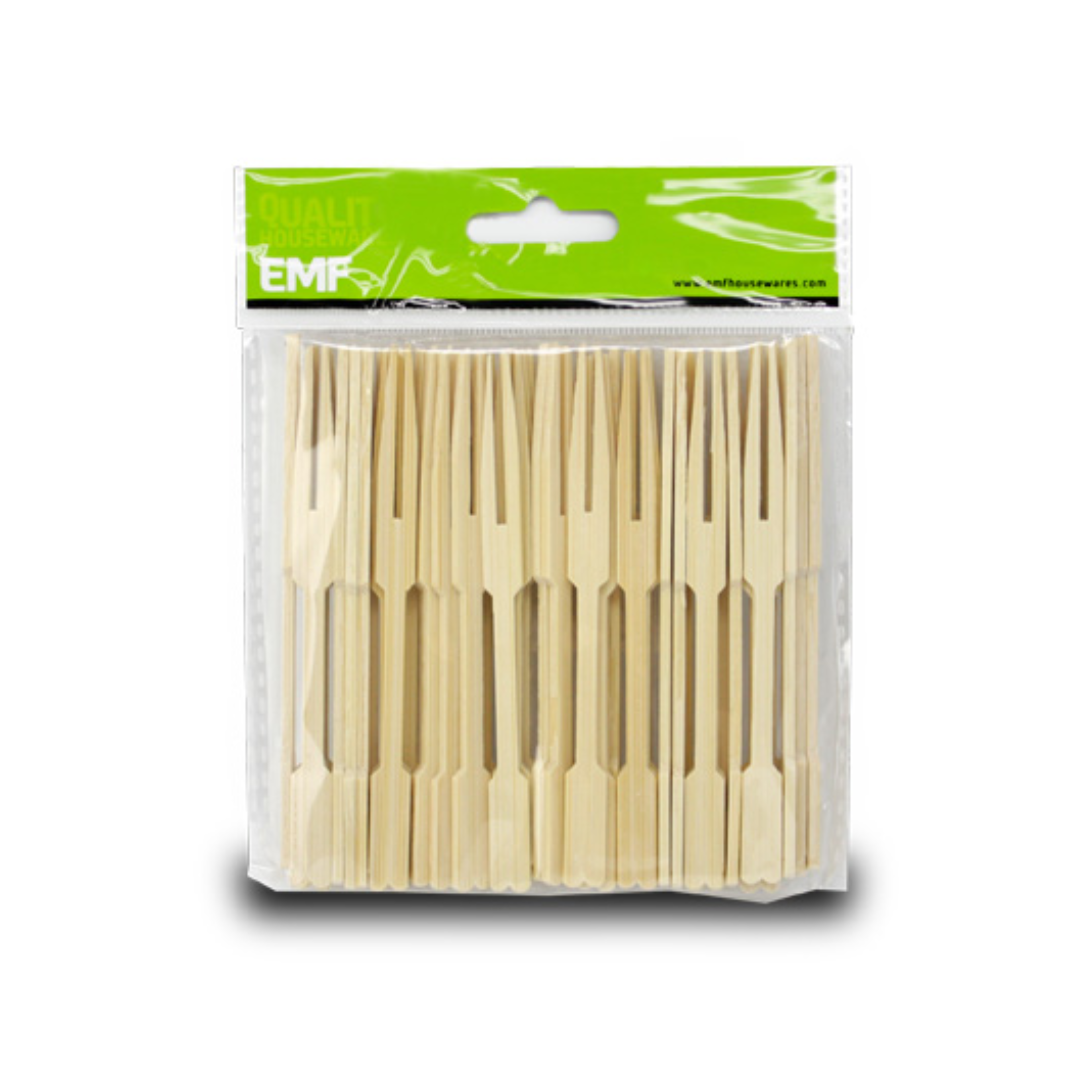 Set of 50 bamboo forks